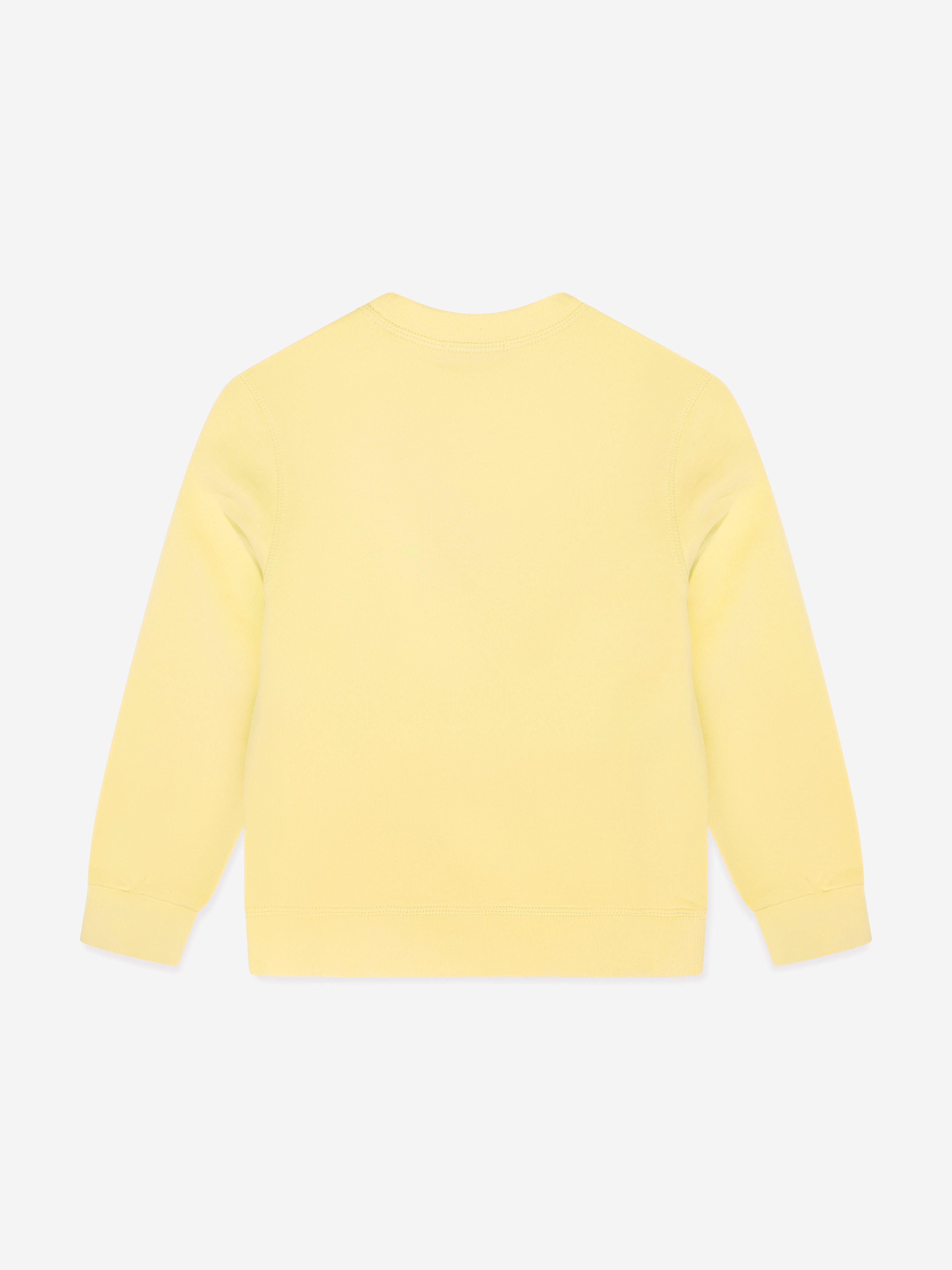 Dsquared2 Kids Rounded Logo Sweatshirt in Yellow