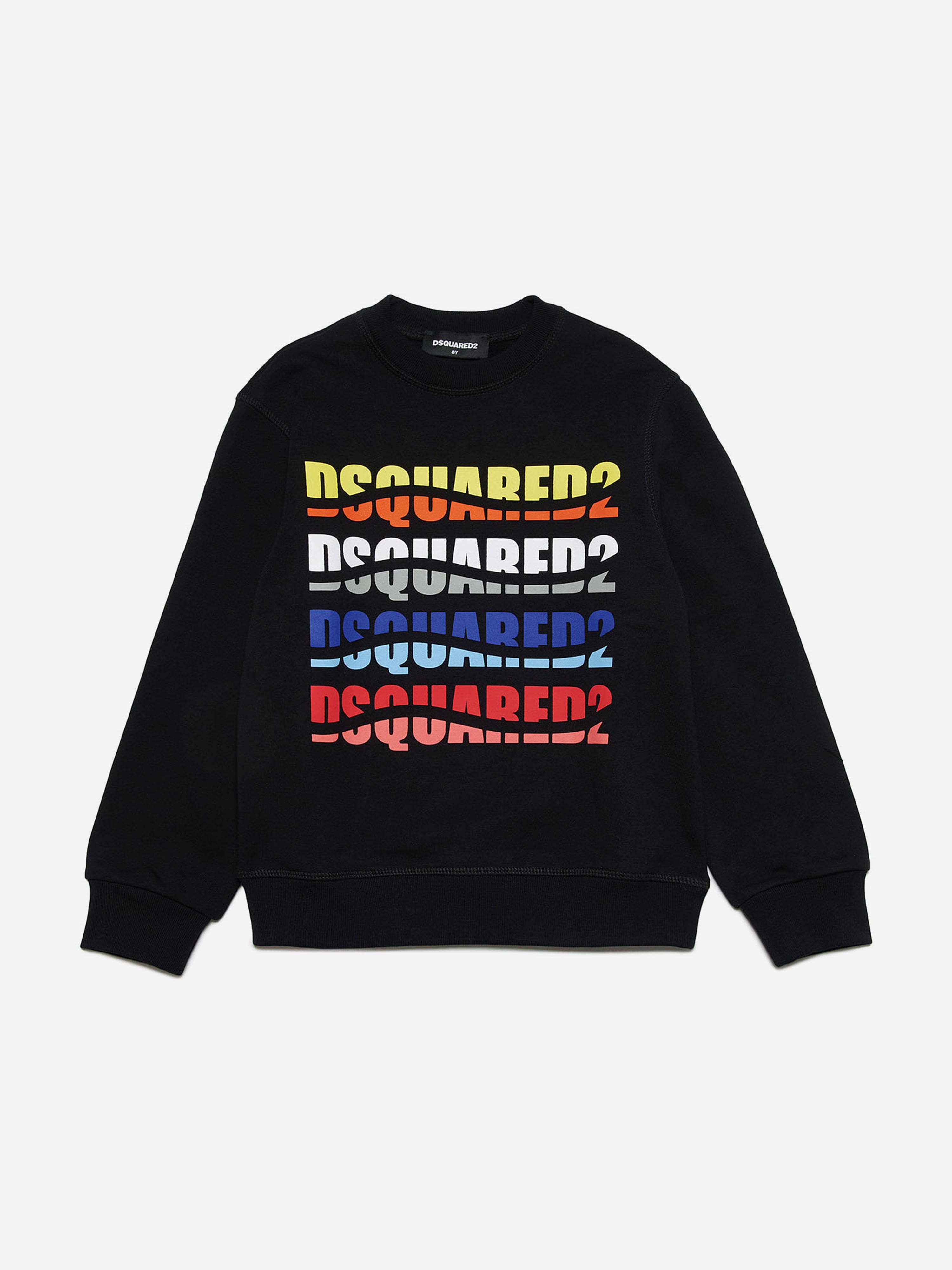 Dsquared2 Kids Multi Logo Sweatshirt in Black