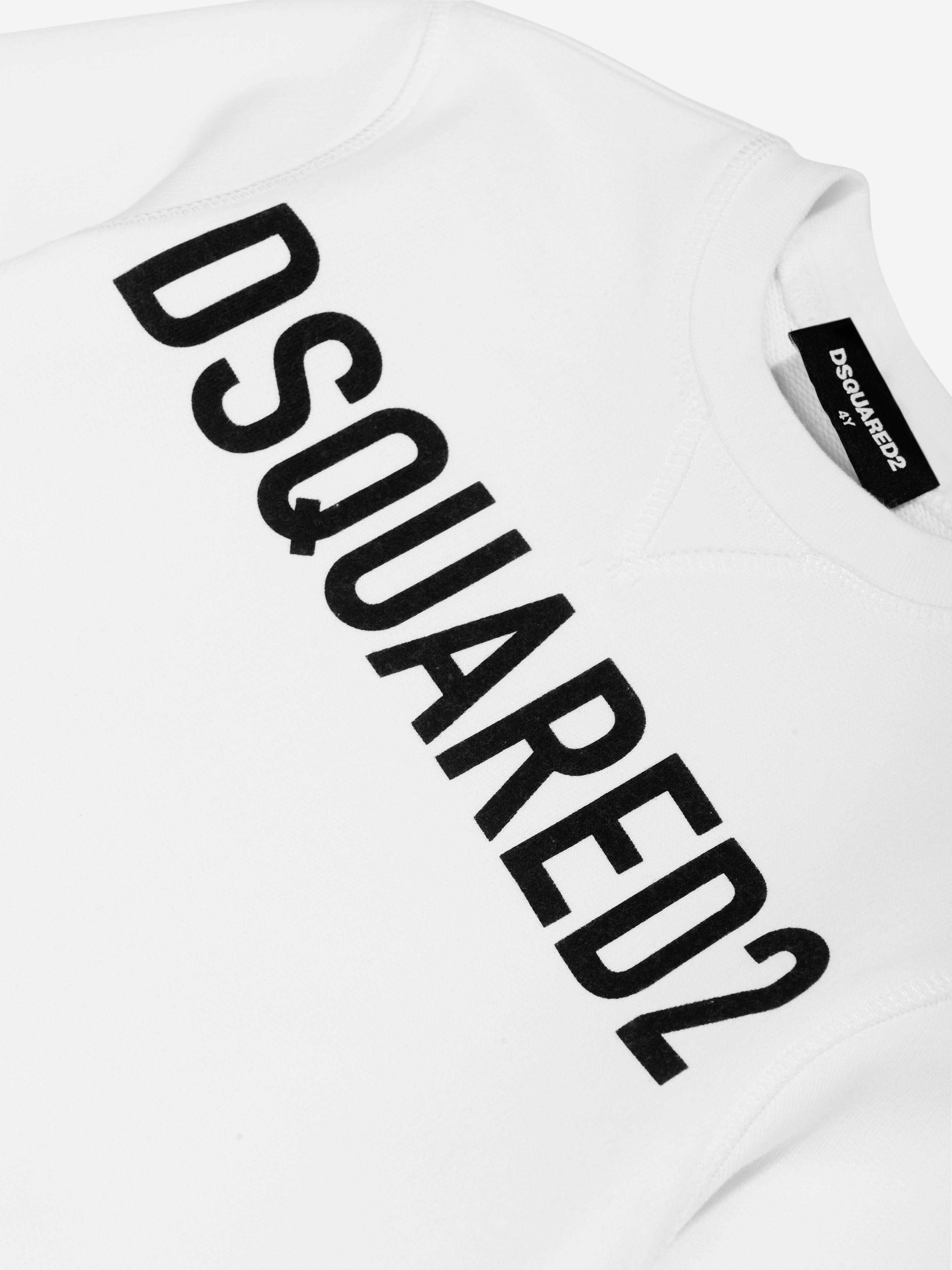 Dsquared2 Kids Logo Sweatshirt in White