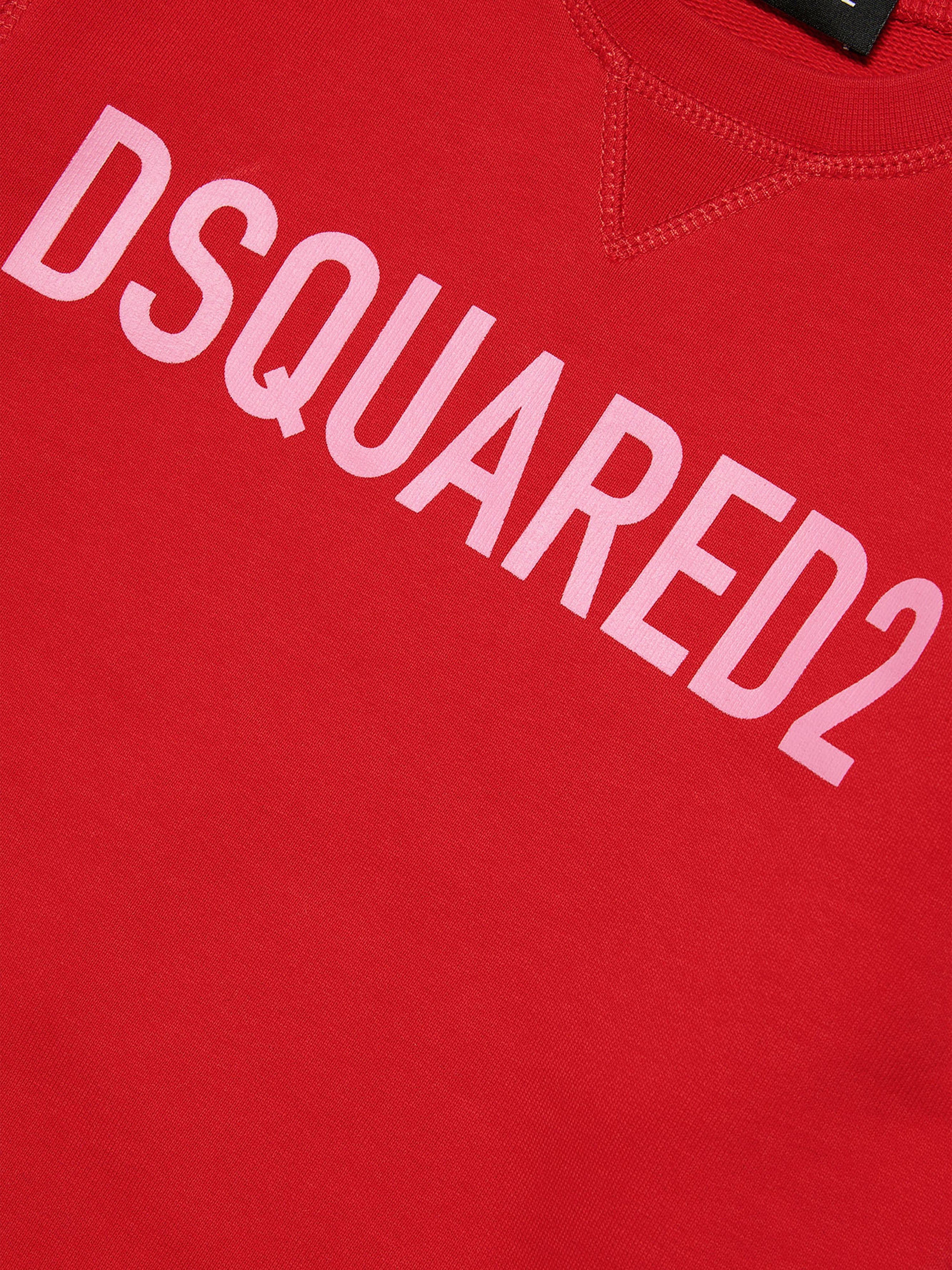 Dsquared2 Kids Logo Sweatshirt in Red