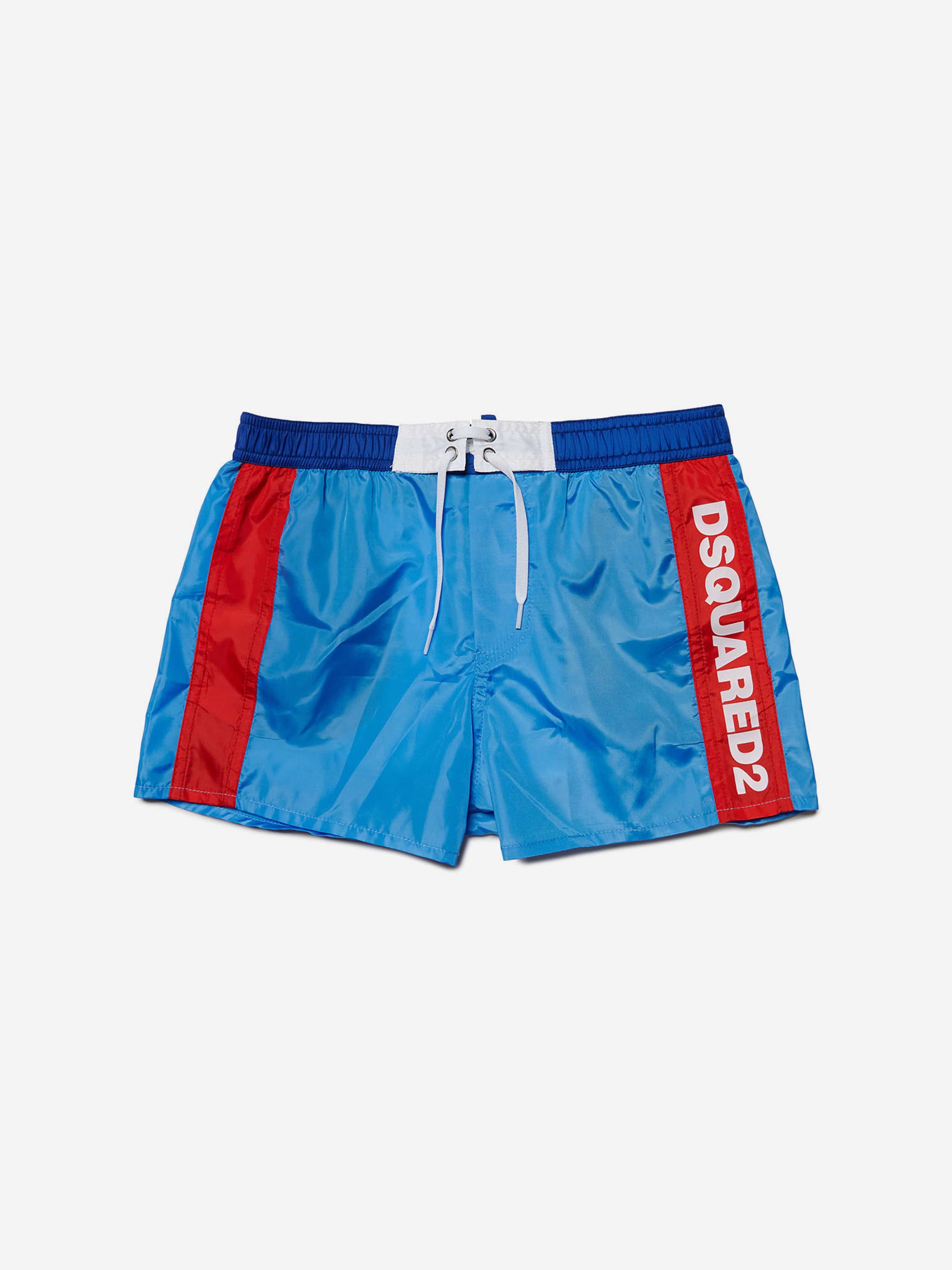 Dsquared2 Boys Logo Swim Shorts in Blue