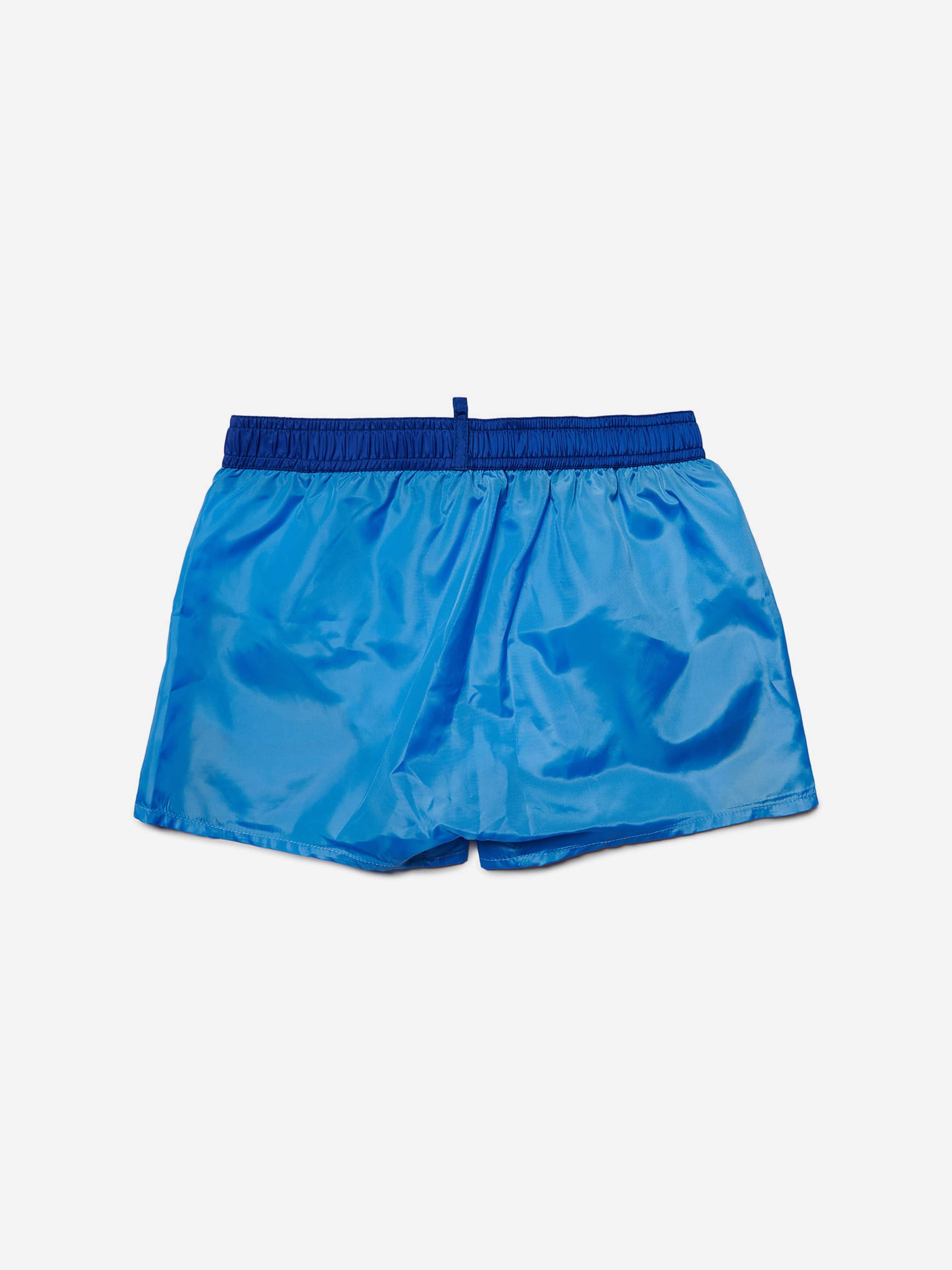 Dsquared2 Boys Logo Swim Shorts in Blue