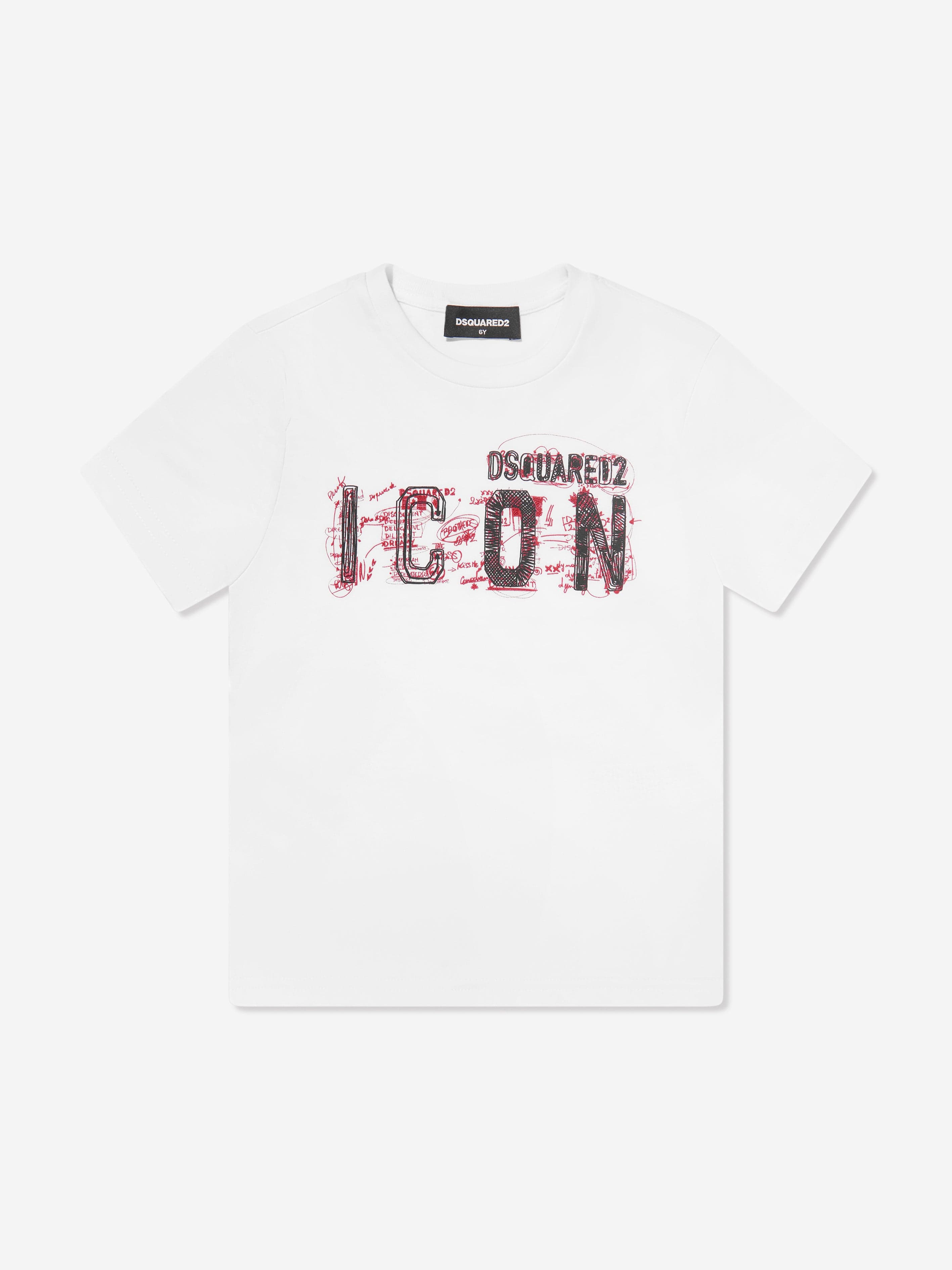 Dsquared2 Kids Icon Logo T-Shirt in White