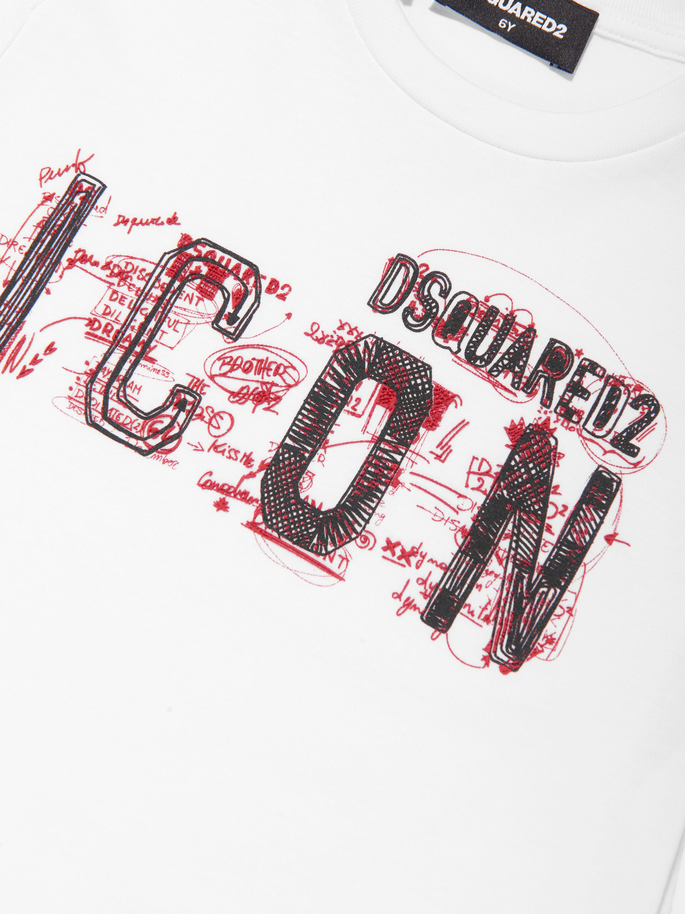 Dsquared2 Kids Icon Logo T-Shirt in White