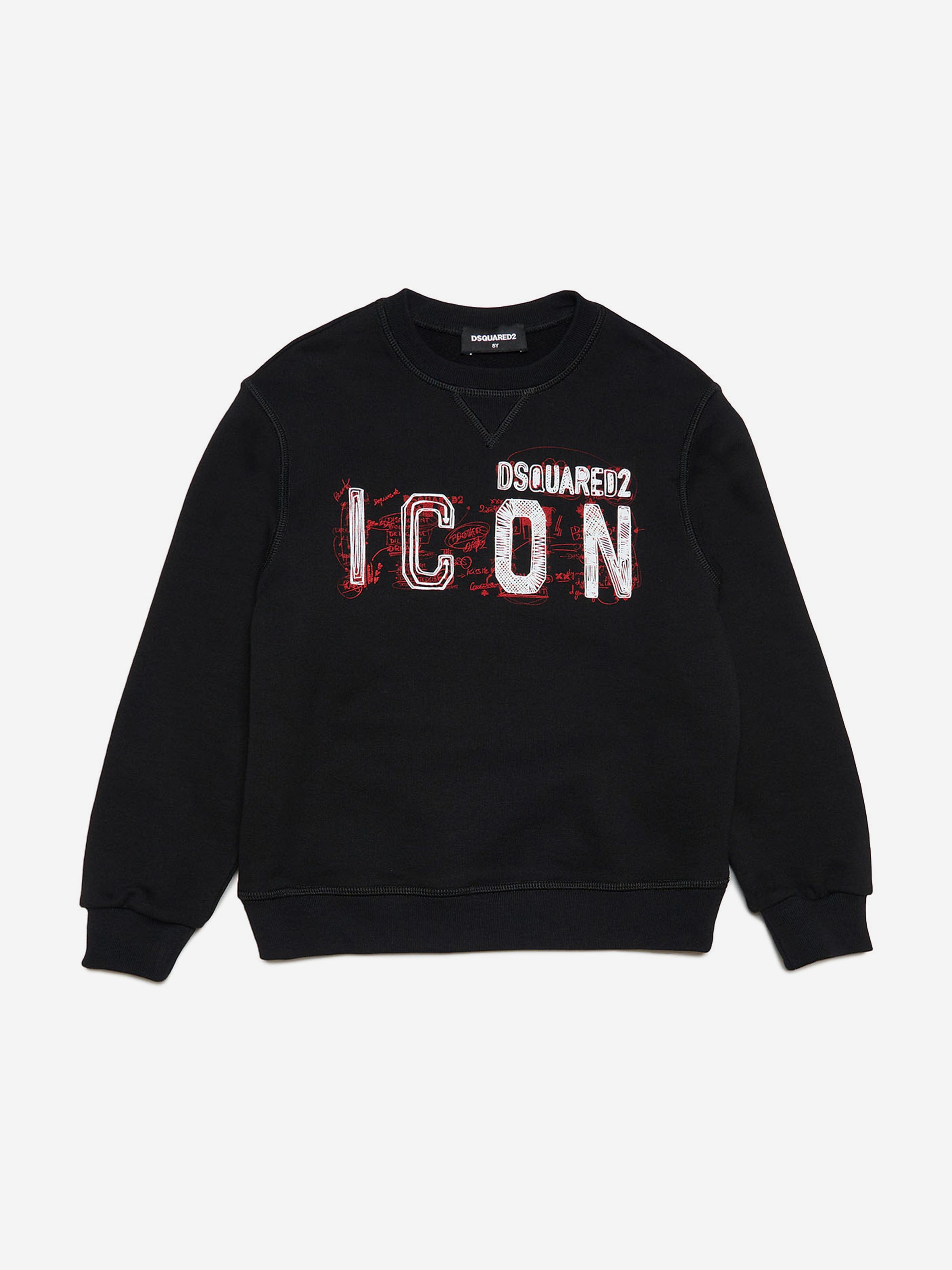 Dsquared2 Kids Icon Logo Sweatshirt in Black