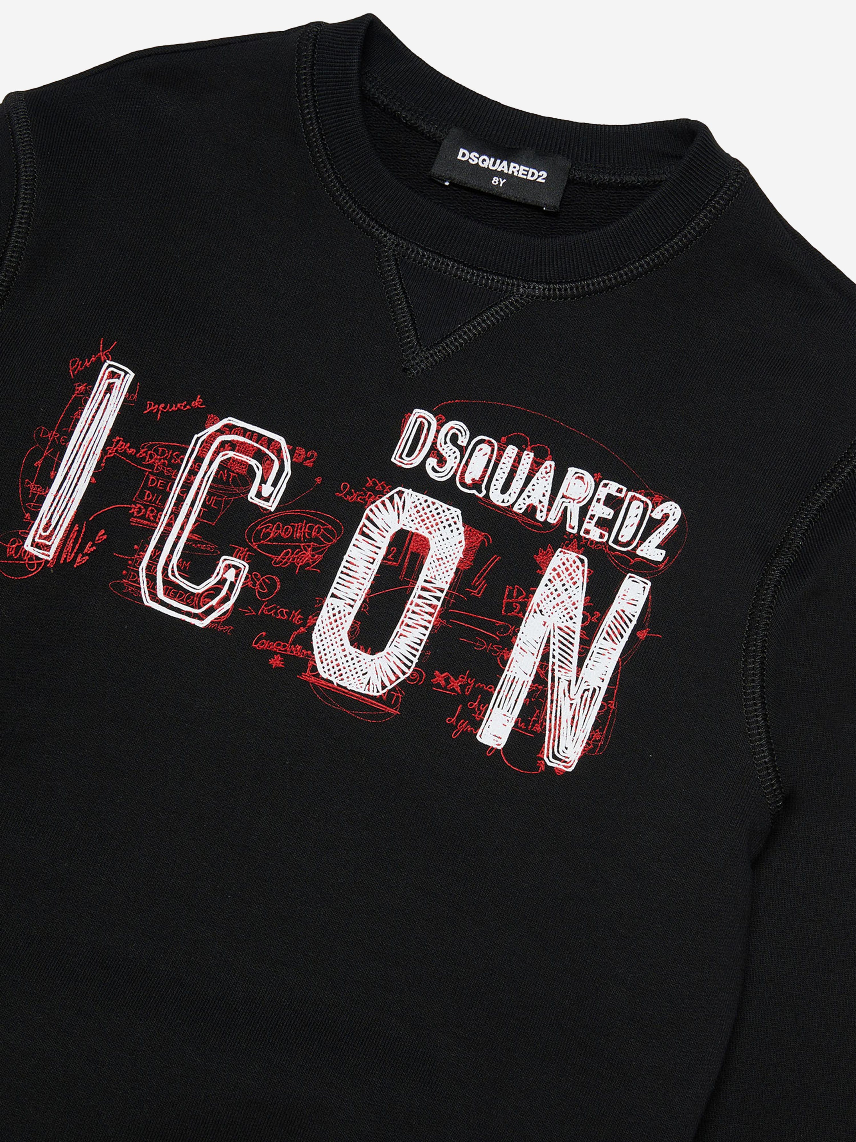 Dsquared2 Kids Icon Logo Sweatshirt in Black