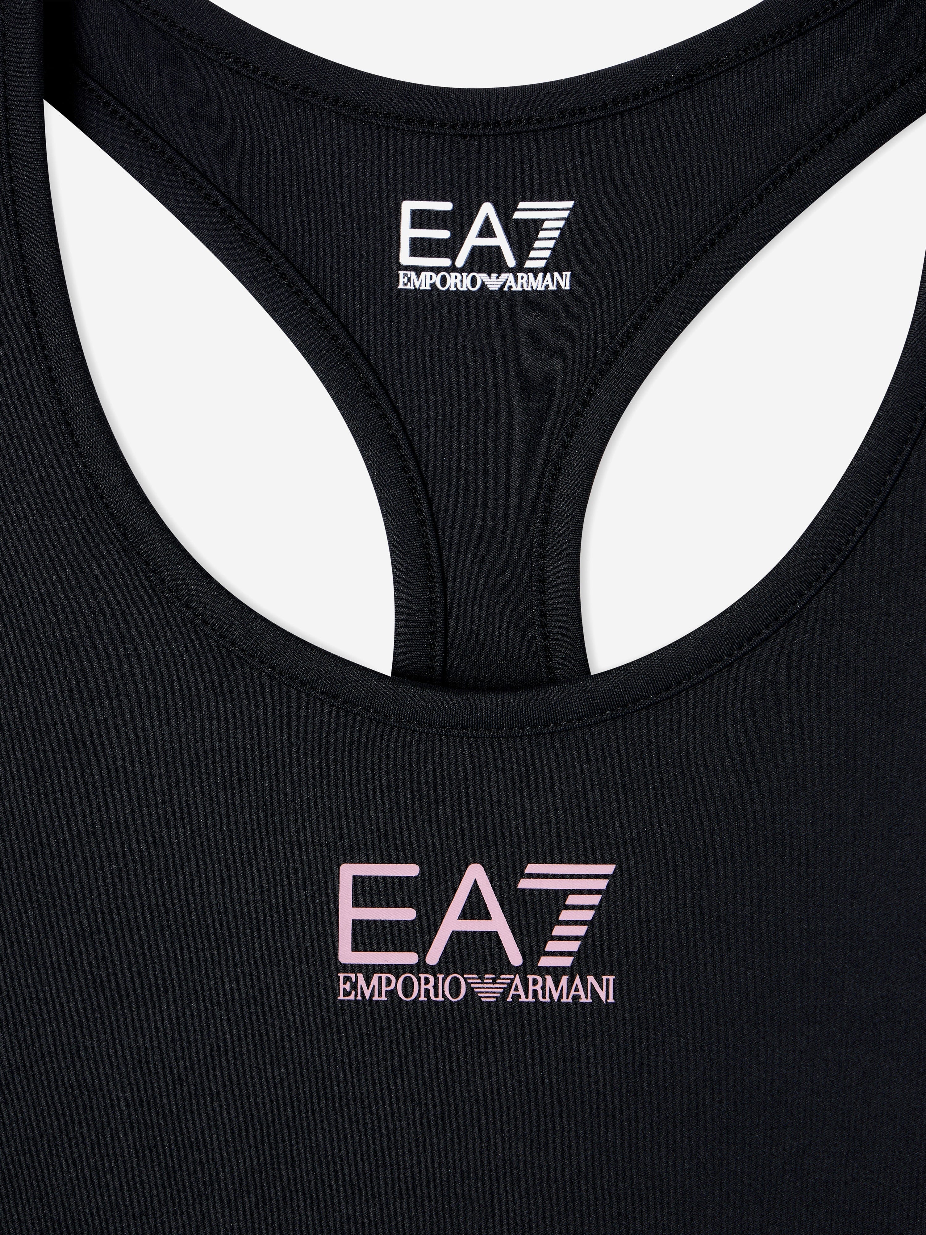 EA7 Emporio Armani Girls Vigor7 Sports Bra in Black