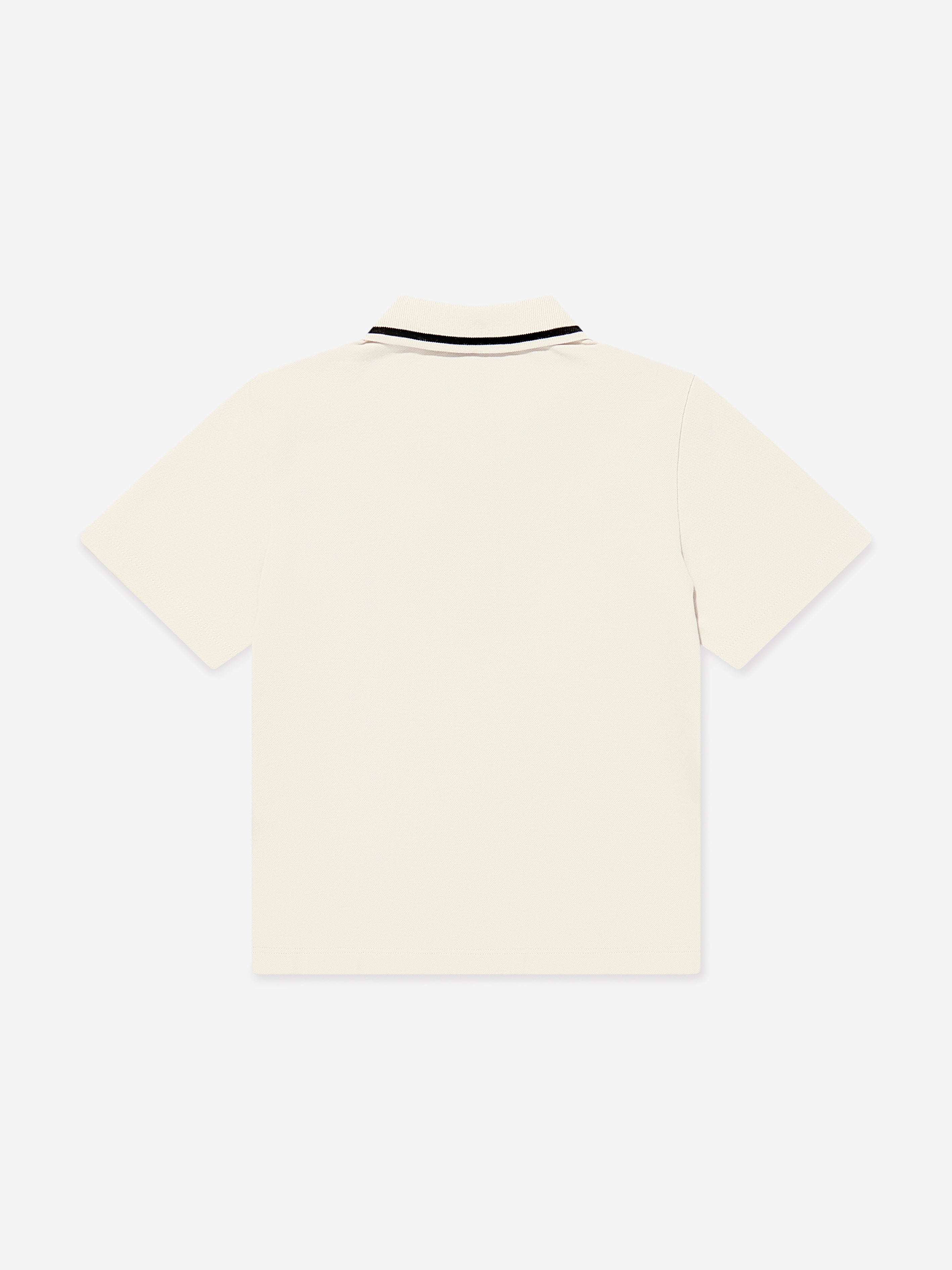 EA7 Emporio Armani Boys Logo Polo Shirt in Beige