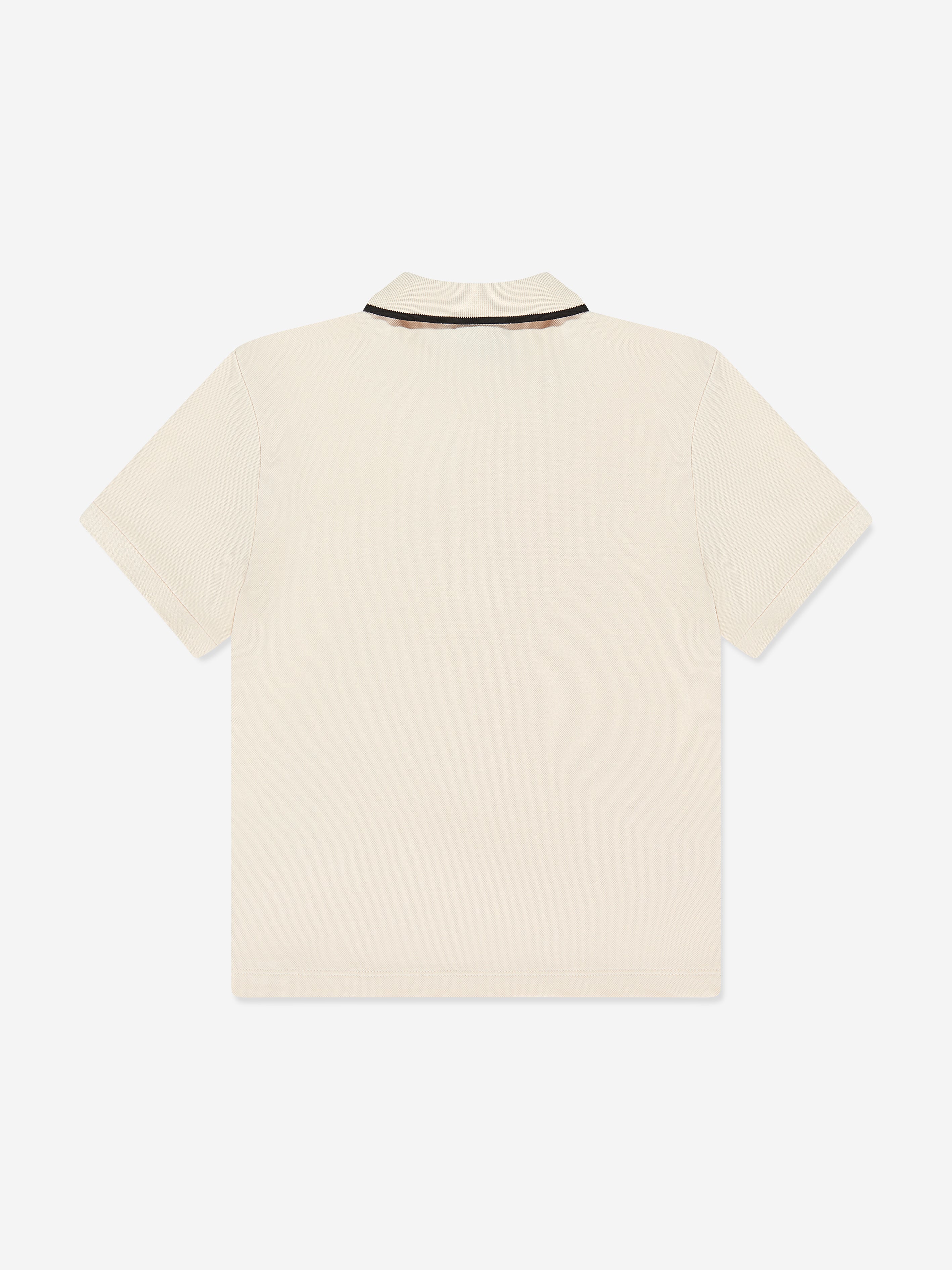 EA7 Emporio Armani Boys Train Core ID Polo Shirt in Beige