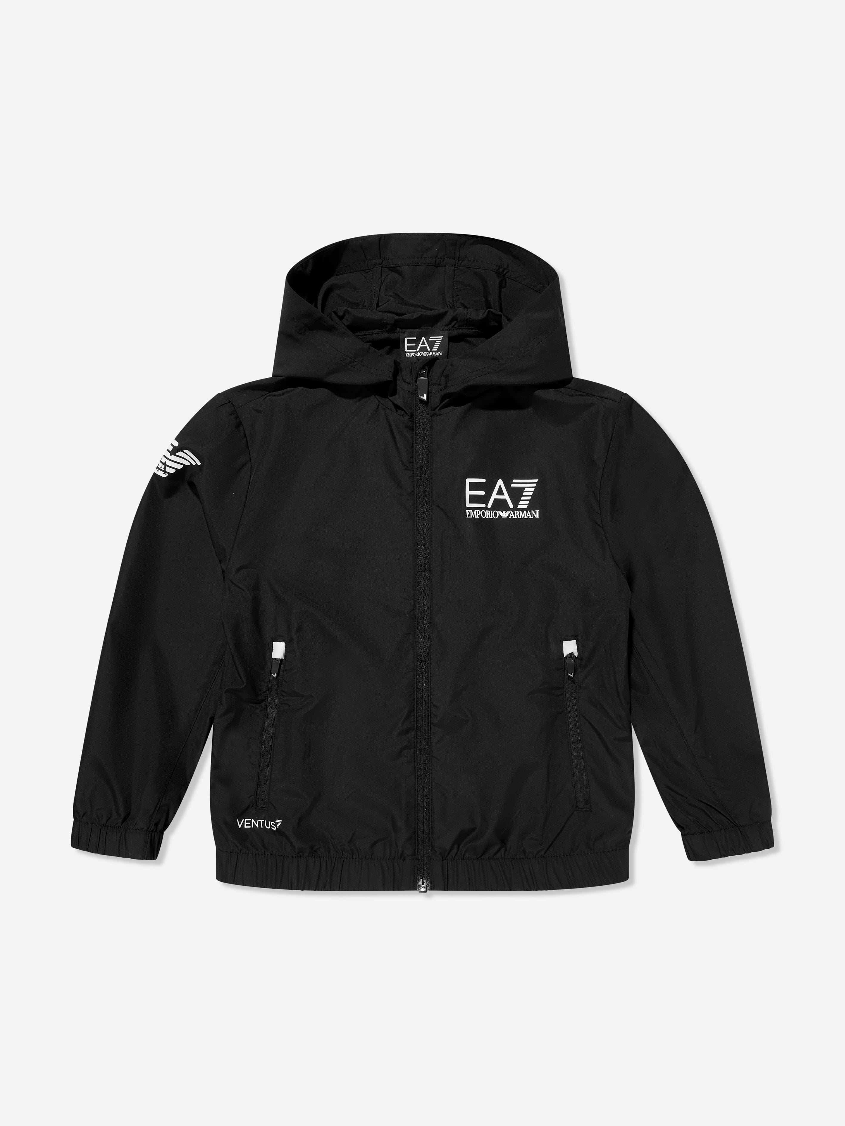 EA7 Emporio Armani Boys Tennis Pro Tracksuit in Black