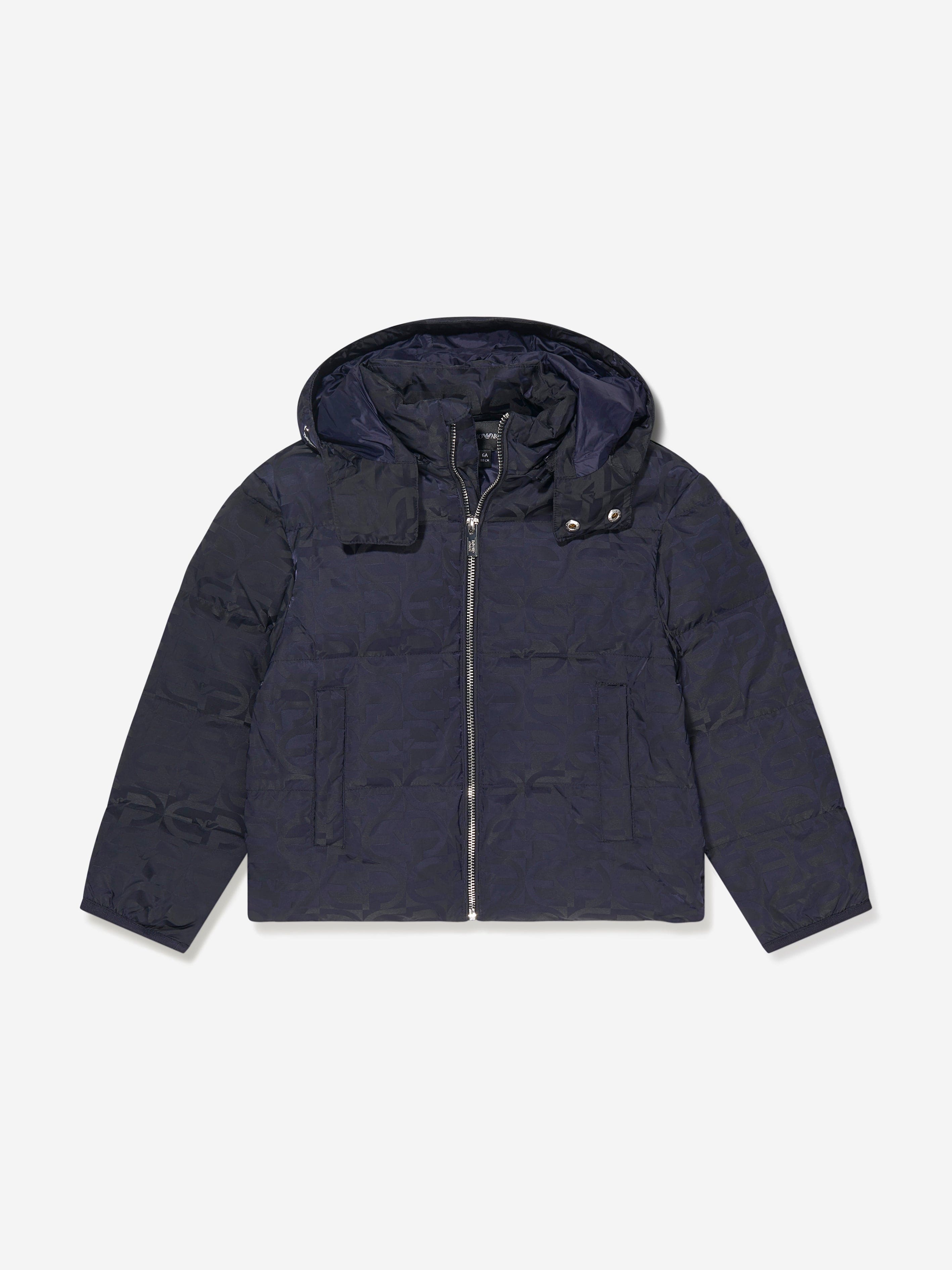 Emporio Armani Boys Down Padded Logo Puffer Jacket