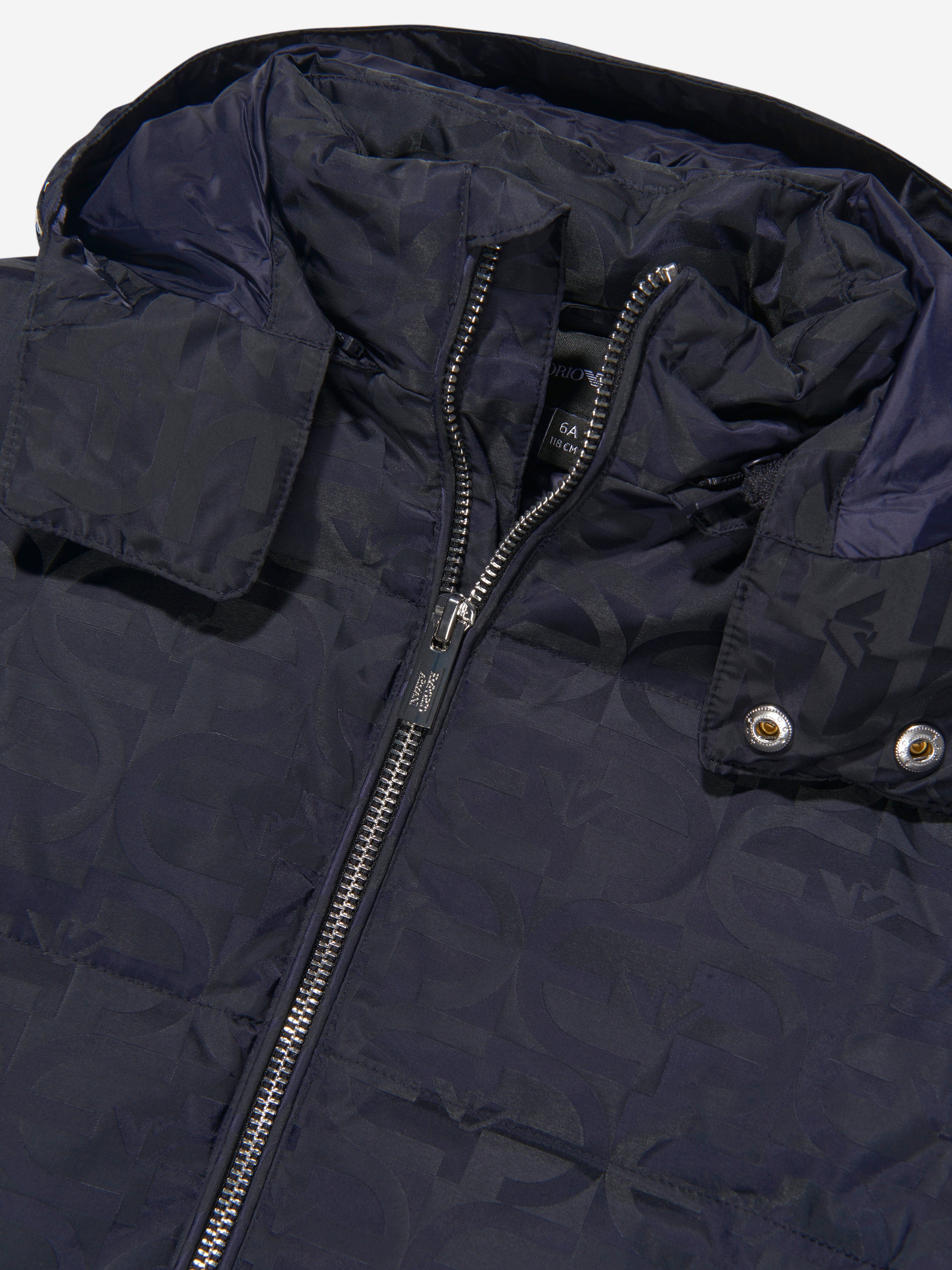 Emporio Armani Boys Down Padded Logo Puffer Jacket