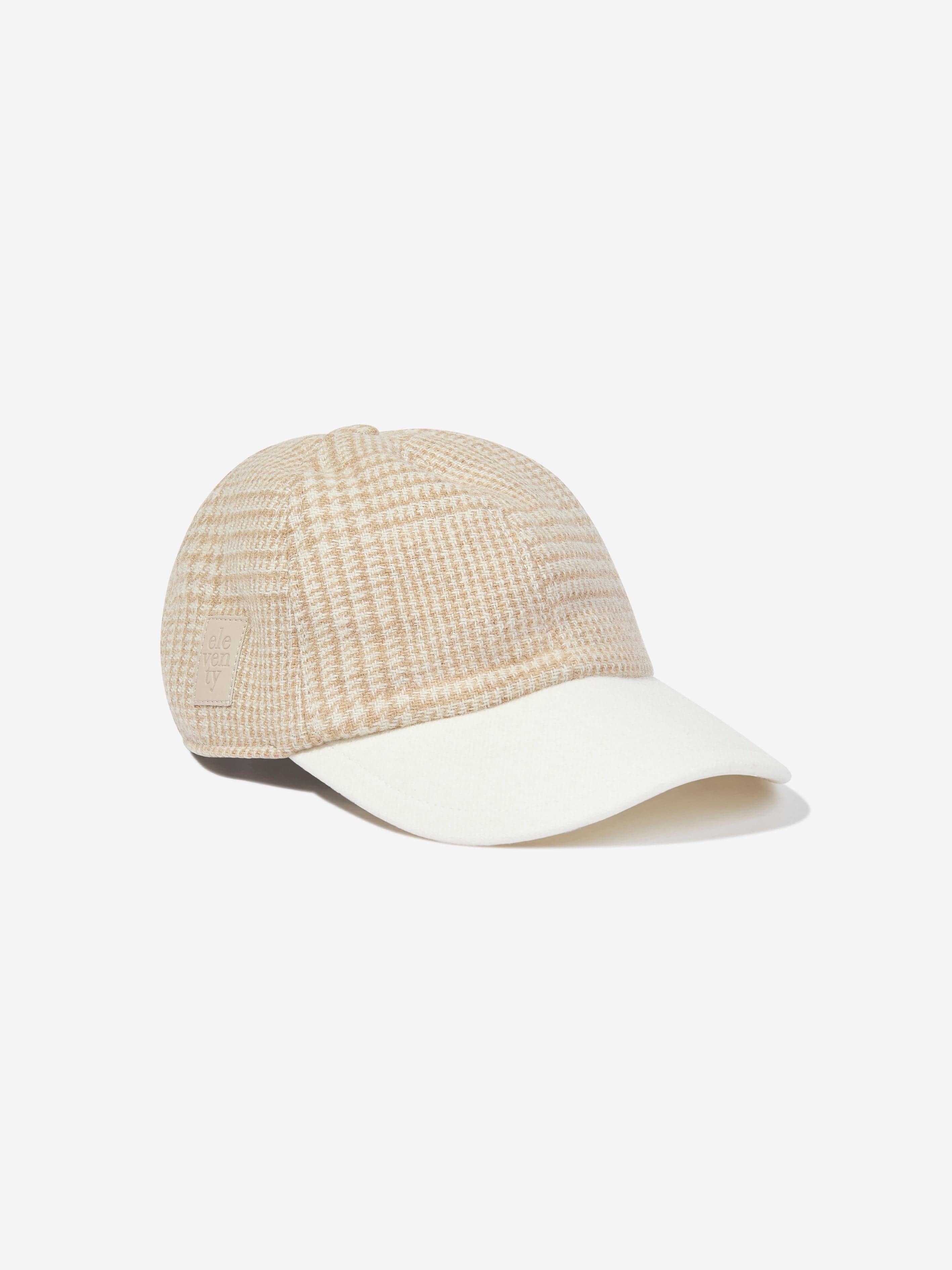 Eleventy Boys Wool Cap in Beige