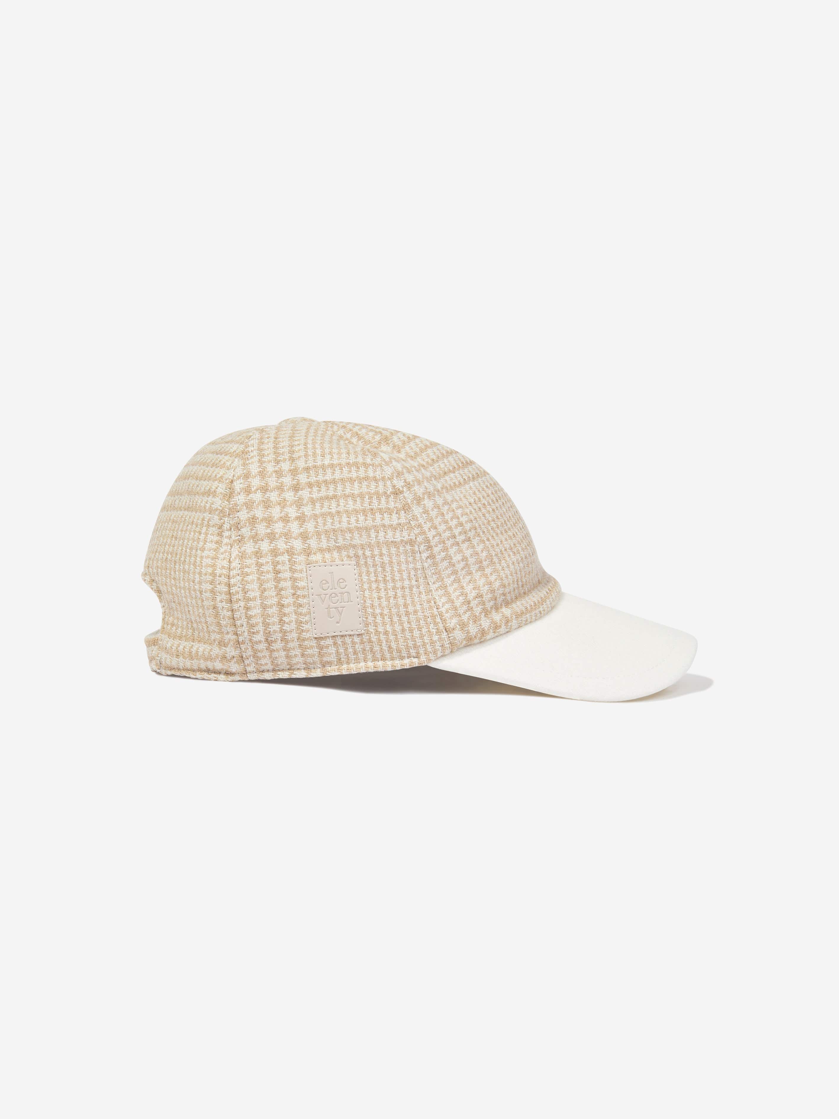 Eleventy Boys Wool Cap in Beige