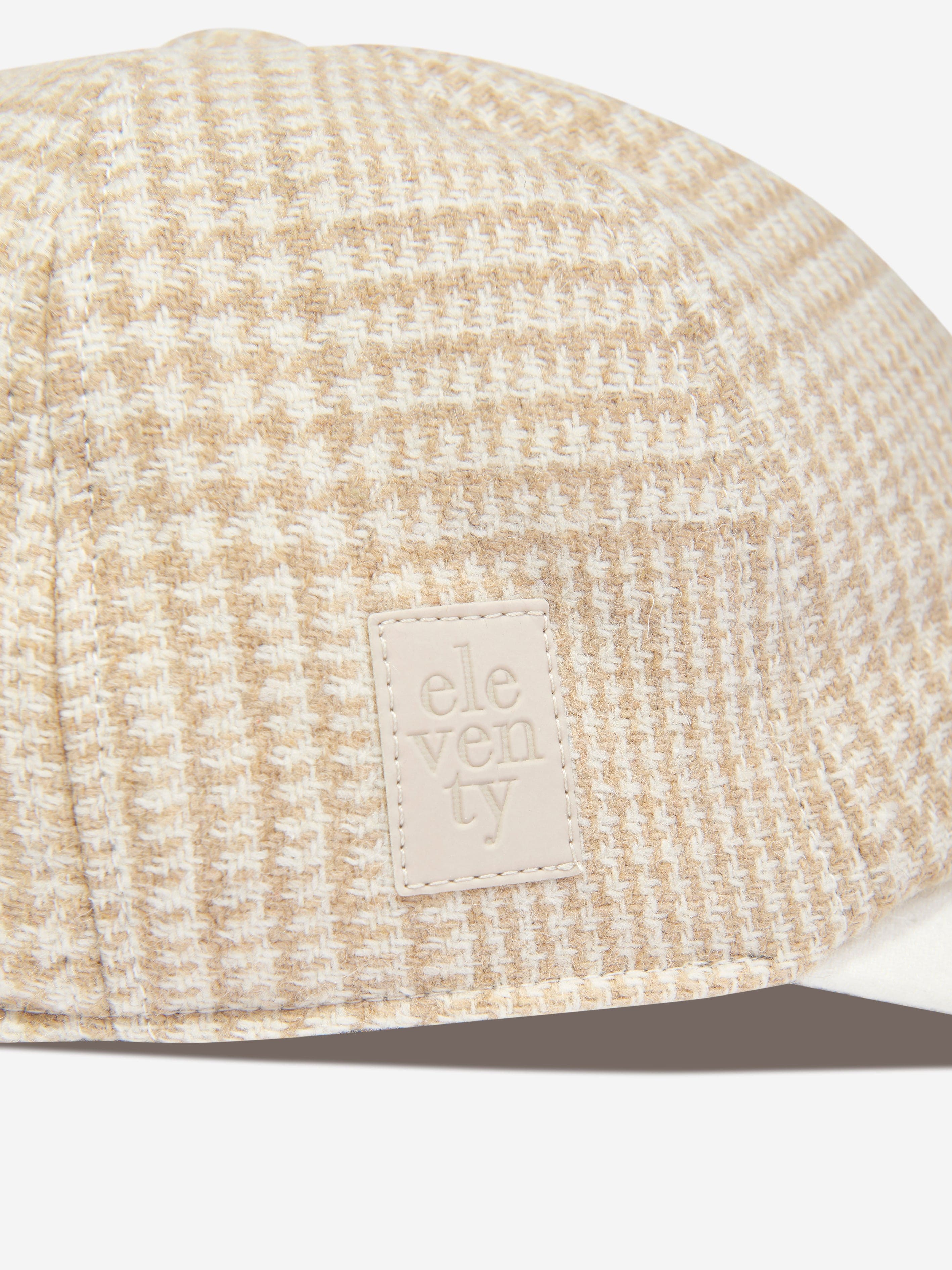 Eleventy Boys Wool Cap in Beige