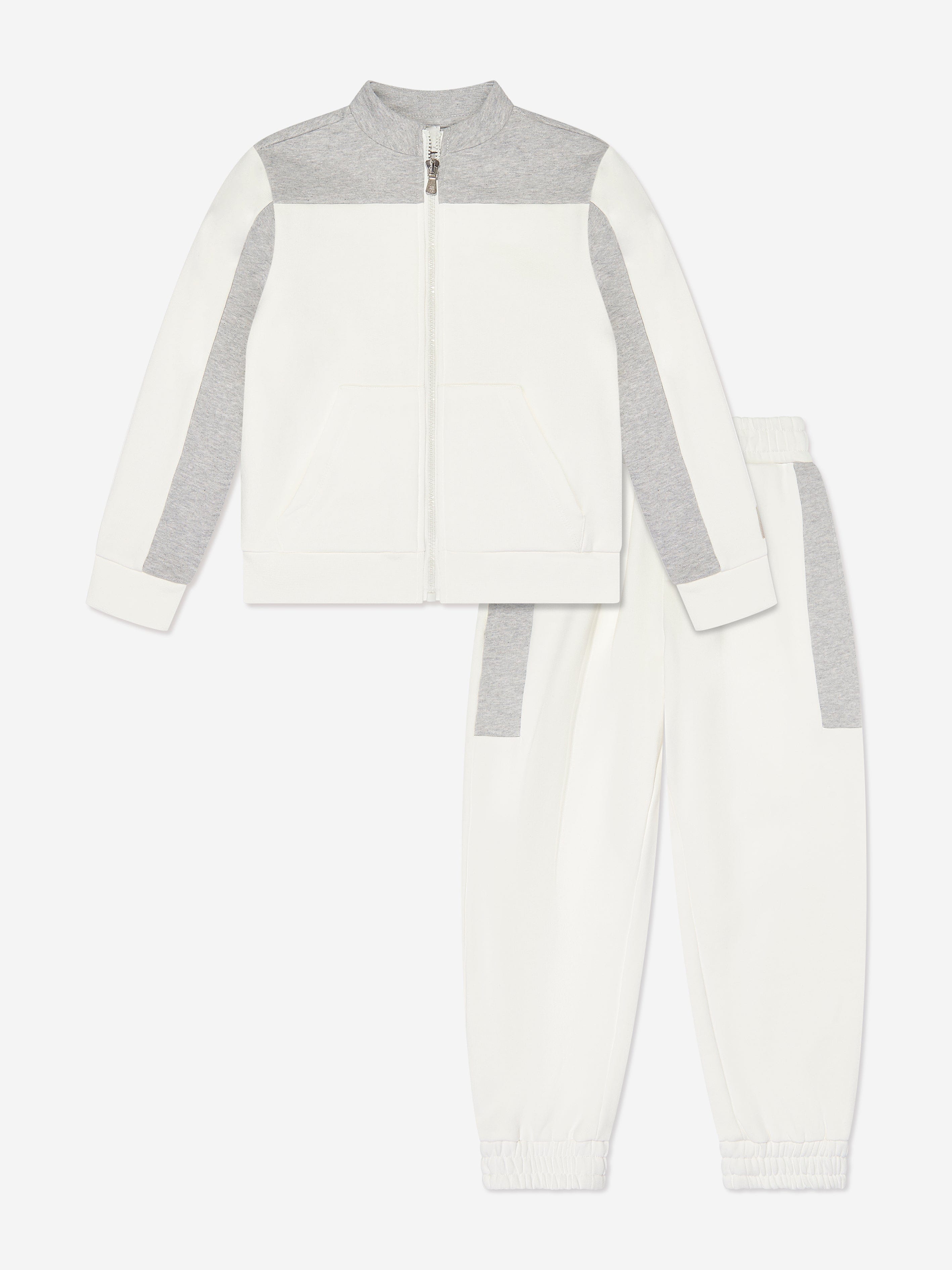 Eleventy Boys Fleece Tracksuit in Ivory