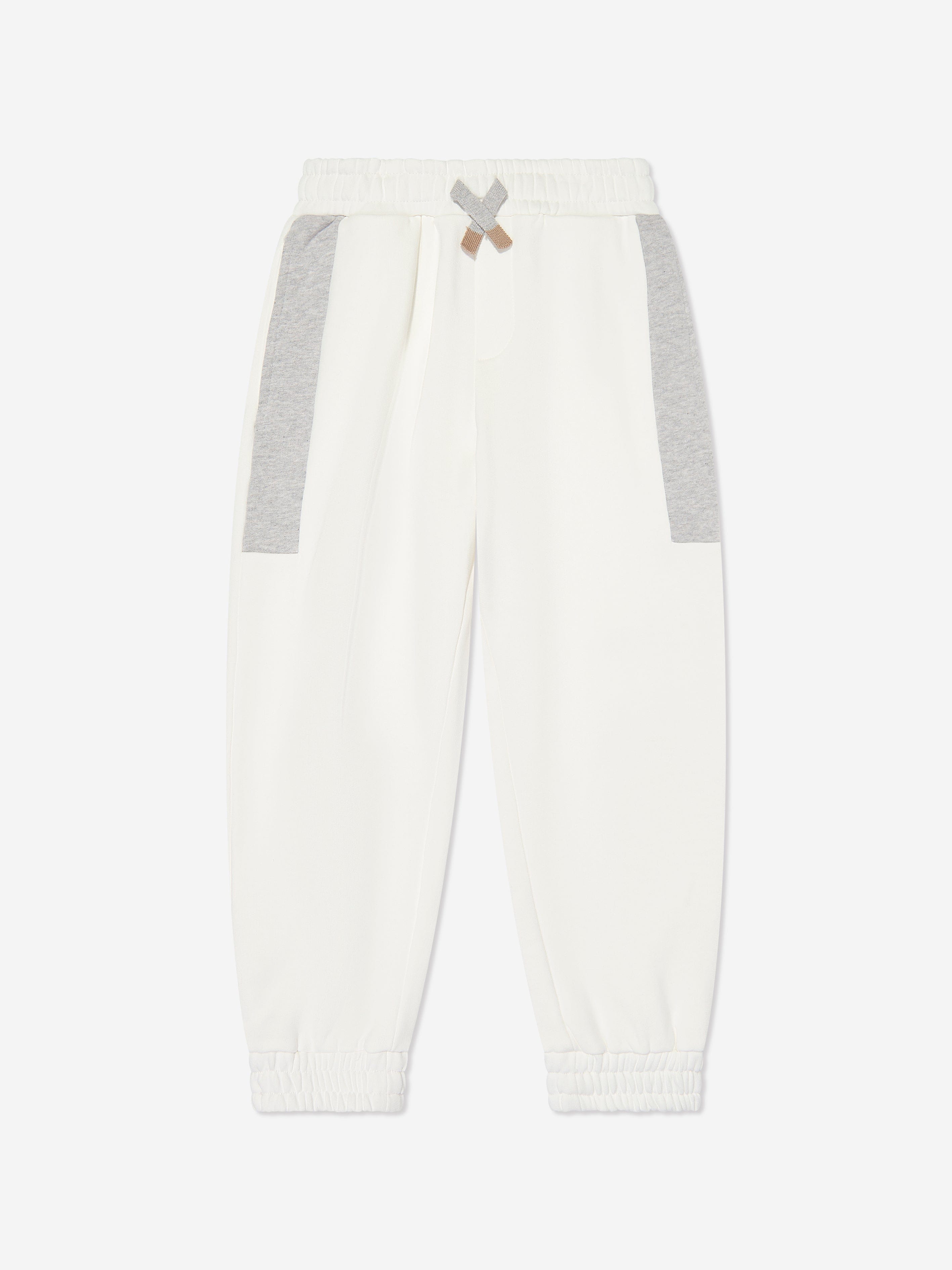 Eleventy Boys Fleece Tracksuit in Ivory