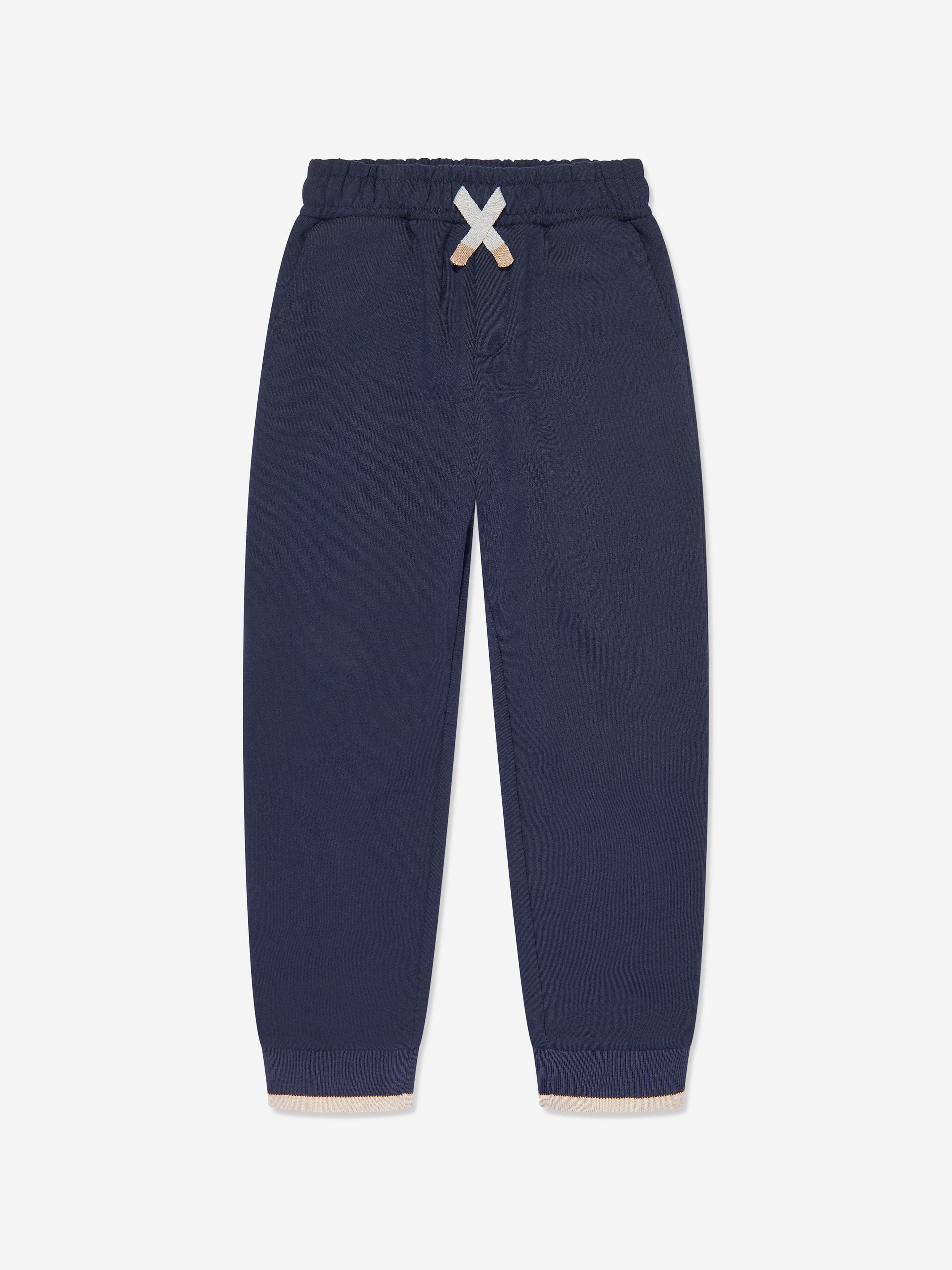 Eleventy Boys Logo Joggers in Navy