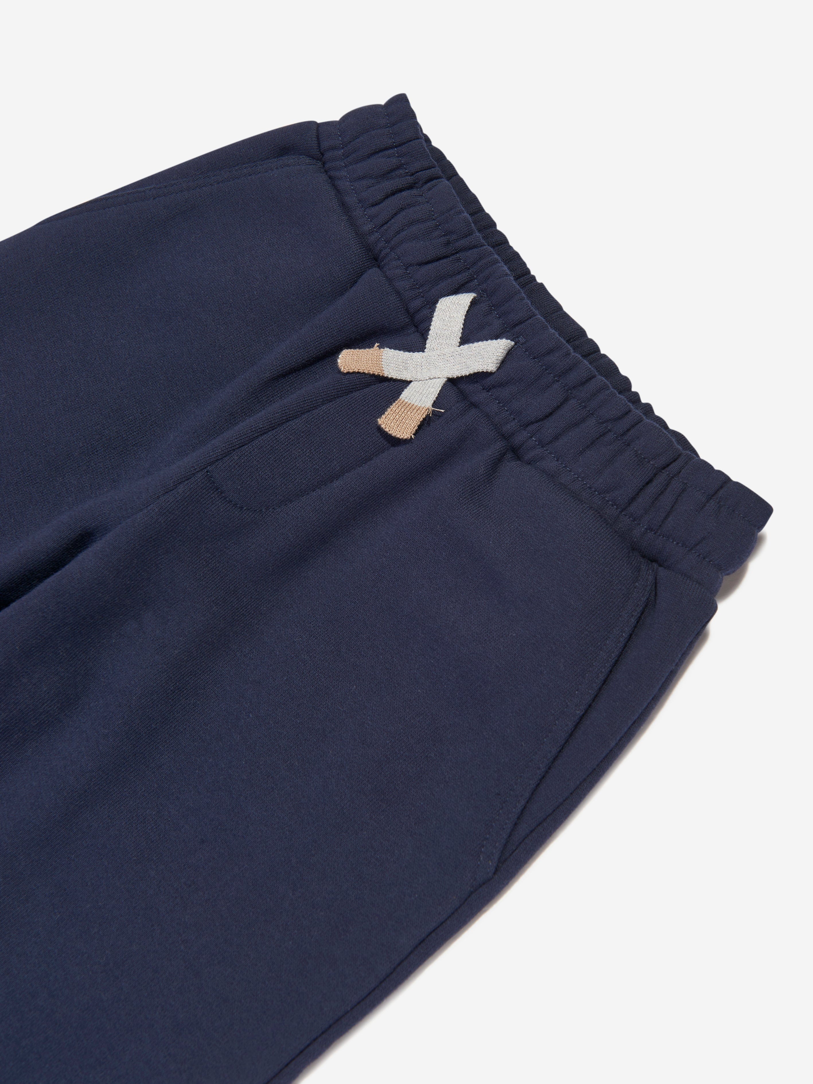 Eleventy Boys Logo Joggers in Navy