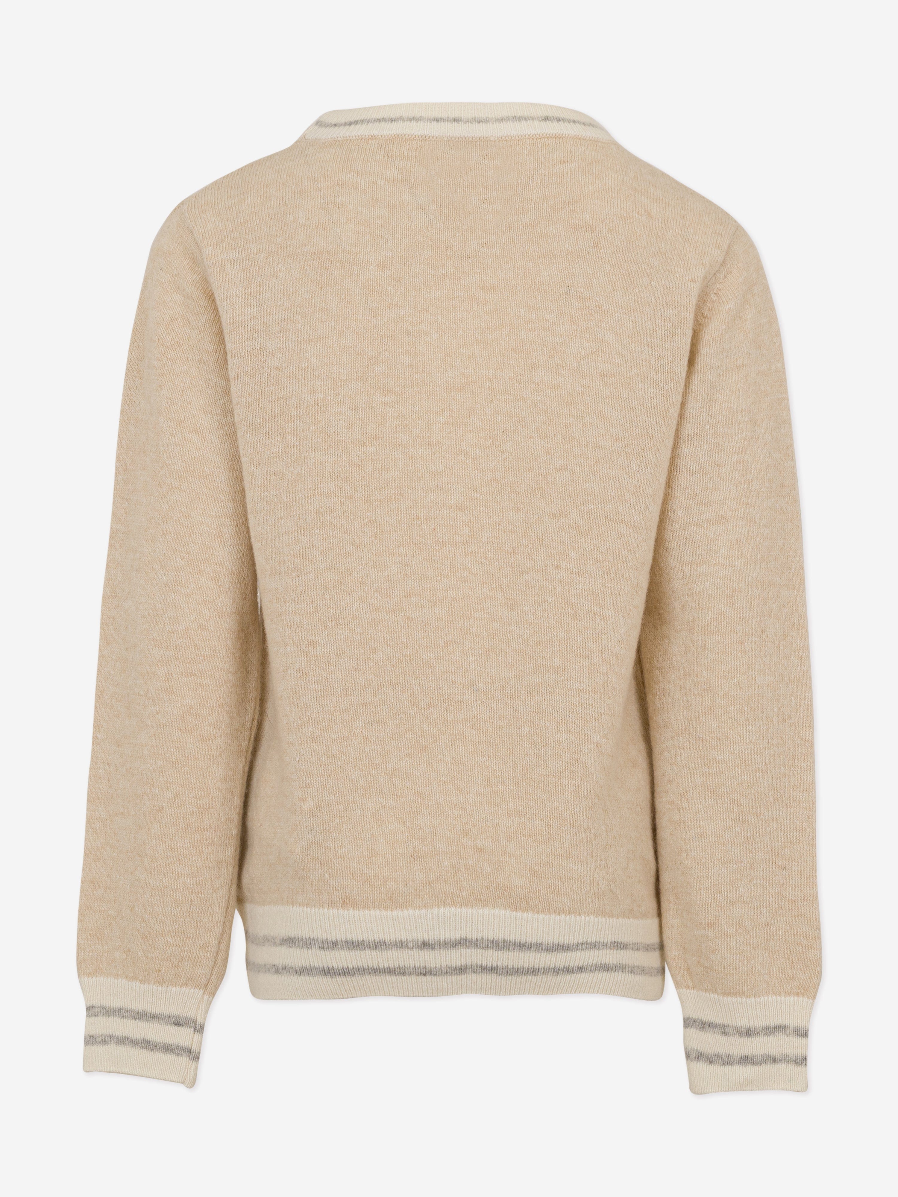 Eleventy Boys Logo Jumper in Beige