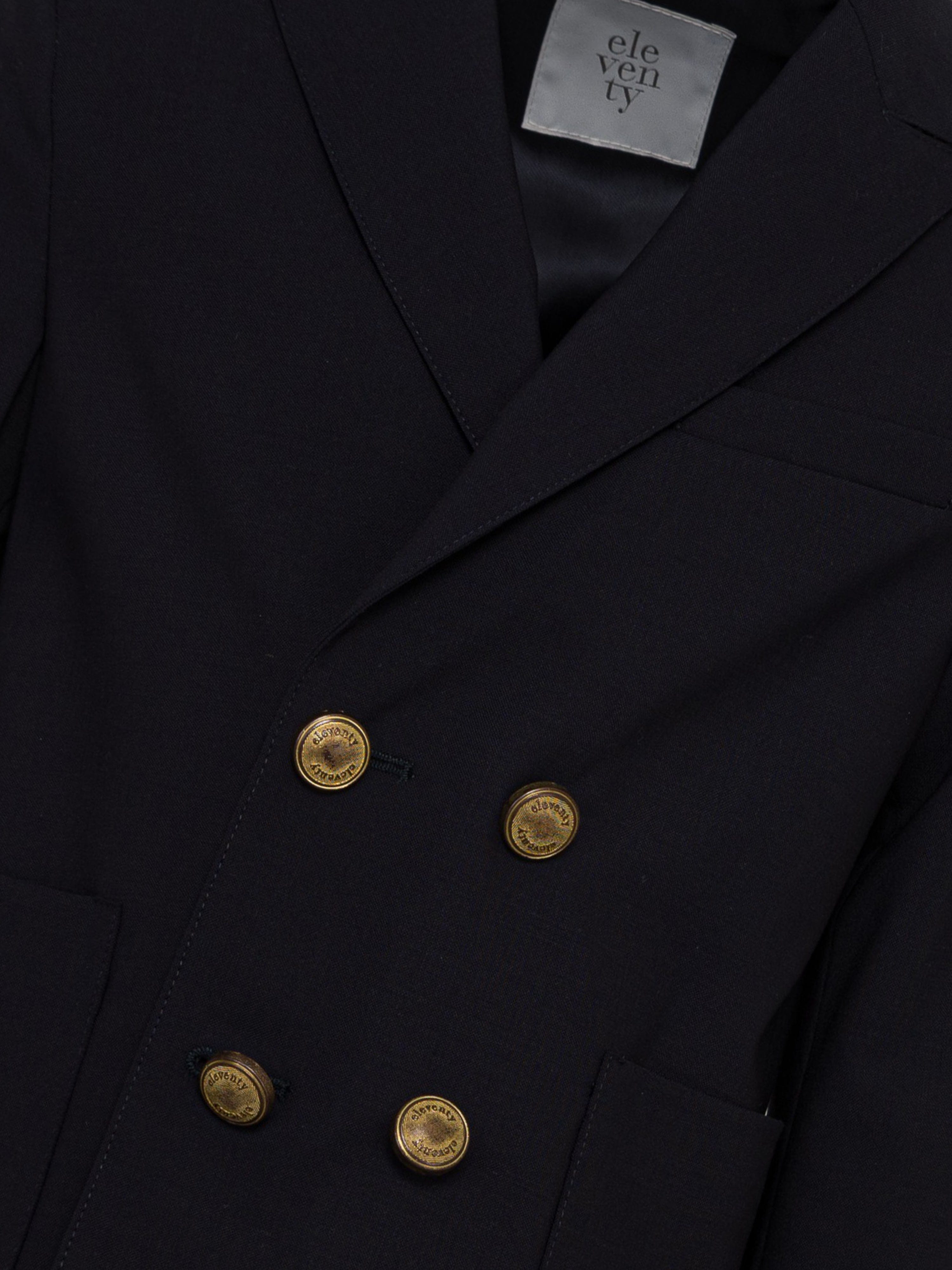 Eleventy Boys Wool Suit Jacket in Navy