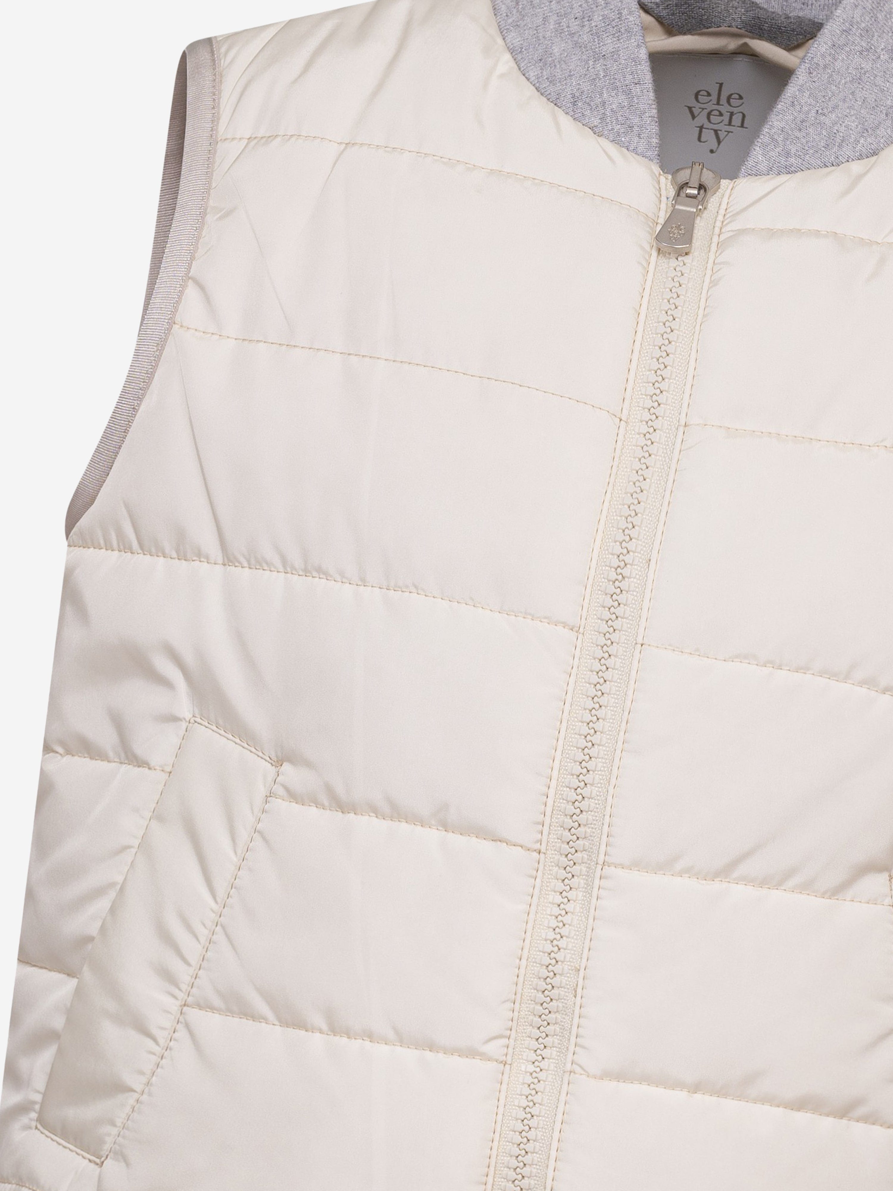 Eleventy Boys Padded Gilet in Ivory