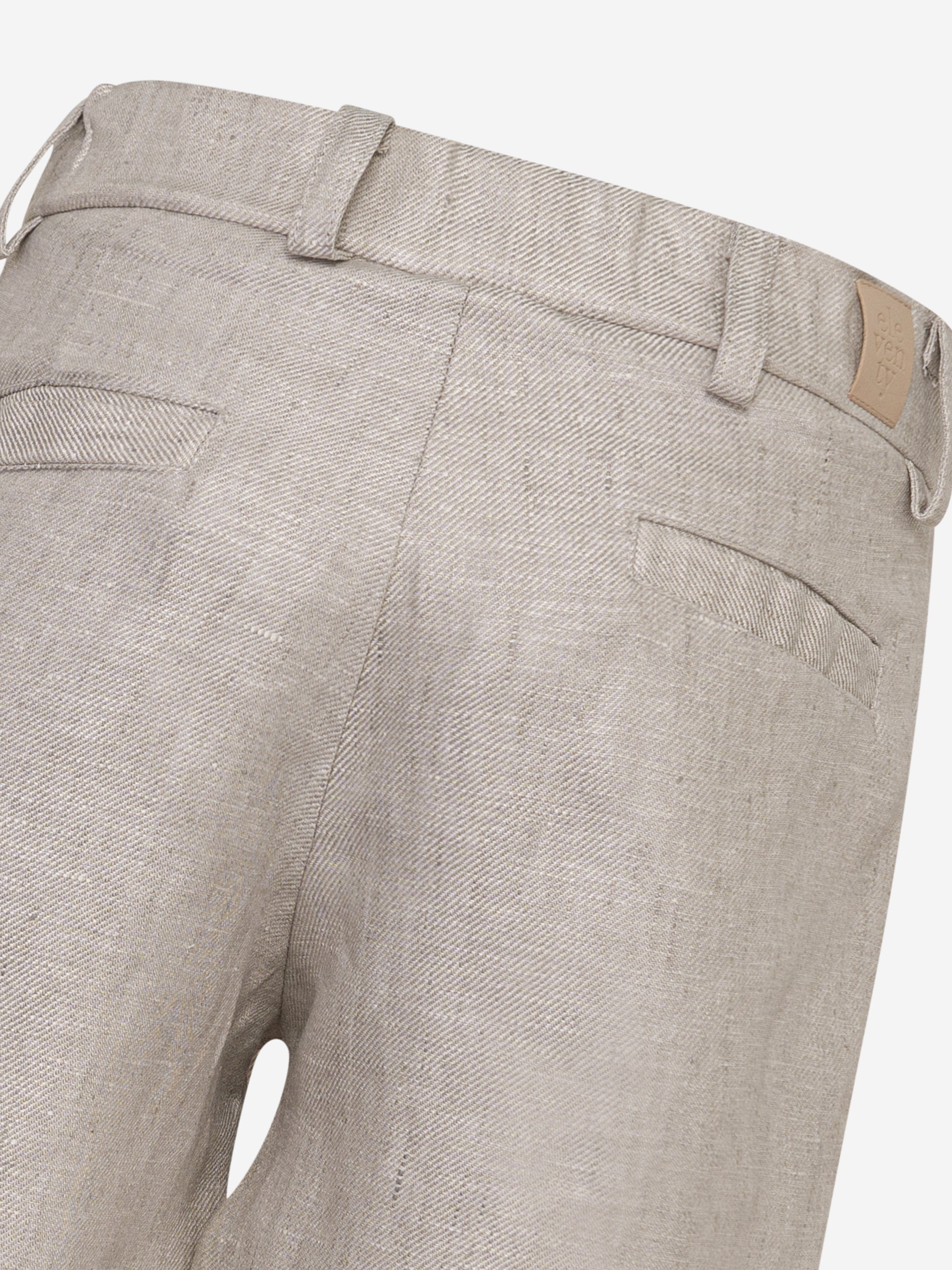 Eleventy Boys Linen Shorts in Beige