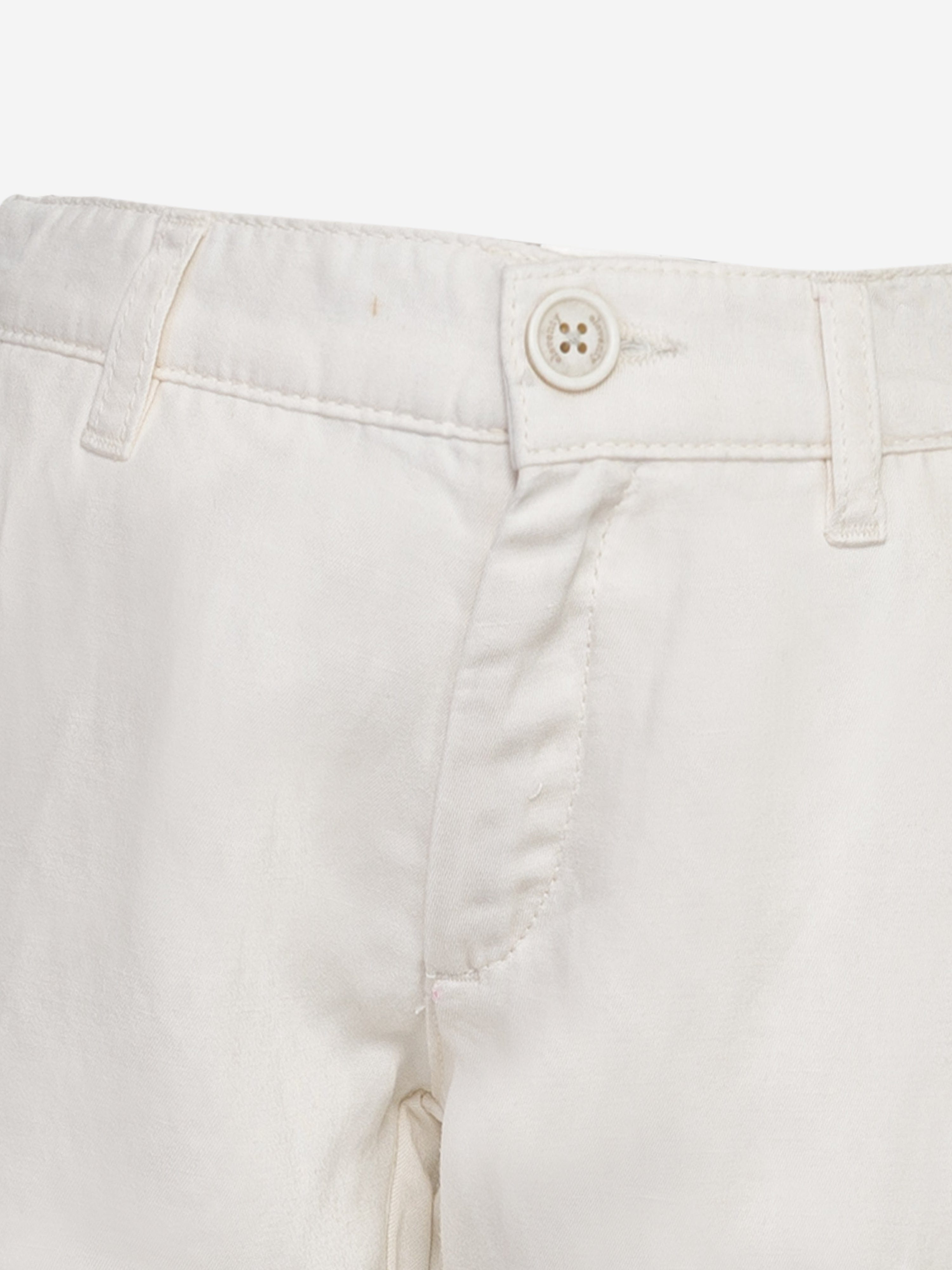 Eleventy Boys Cargo Trousers in Ivory