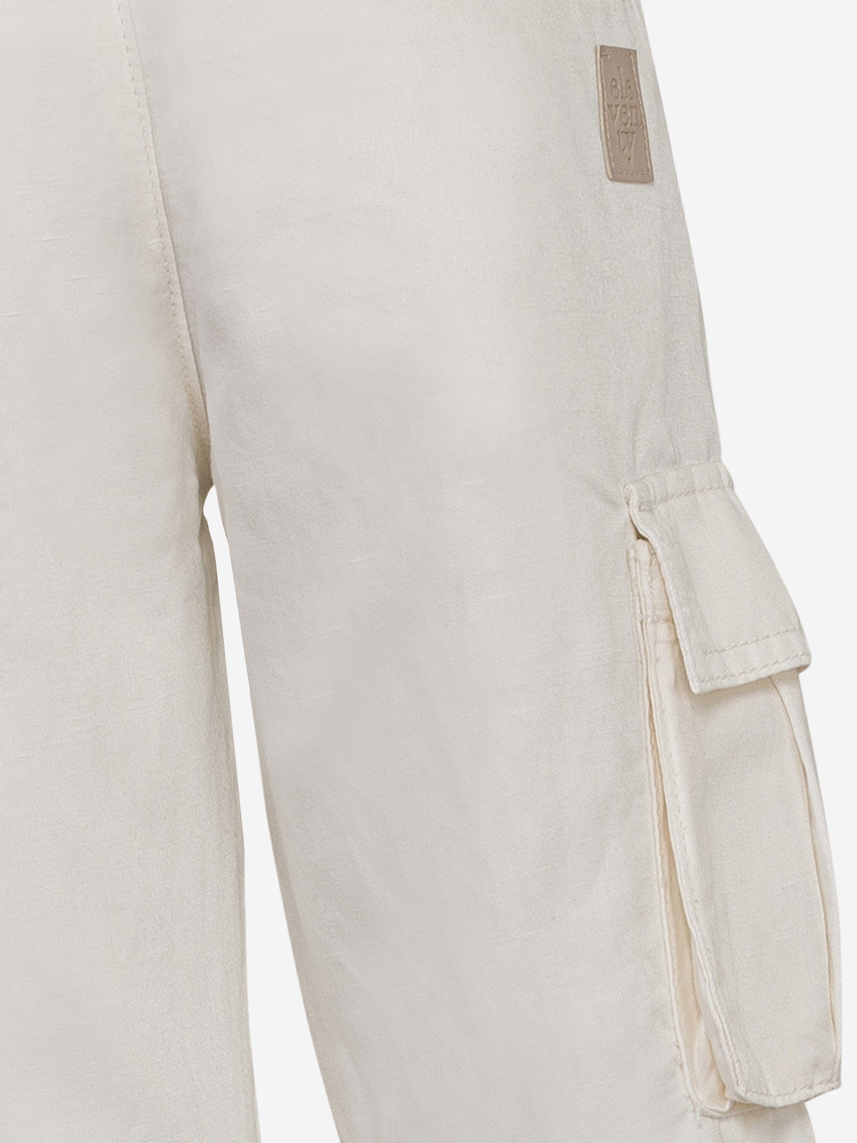 Eleventy Boys Cargo Trousers in Ivory