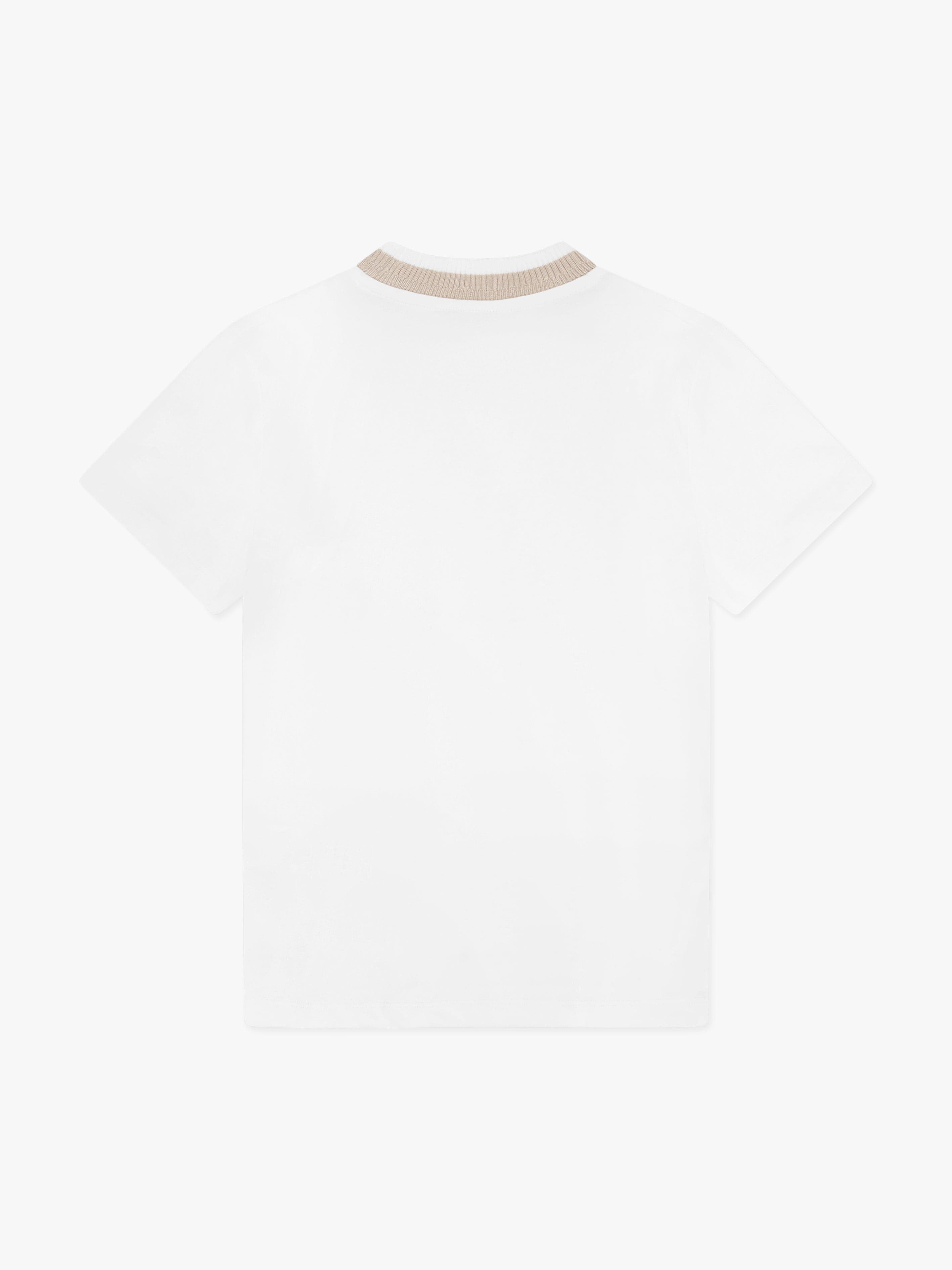 Eleventy Boys Logo T-Shirt in Ivory