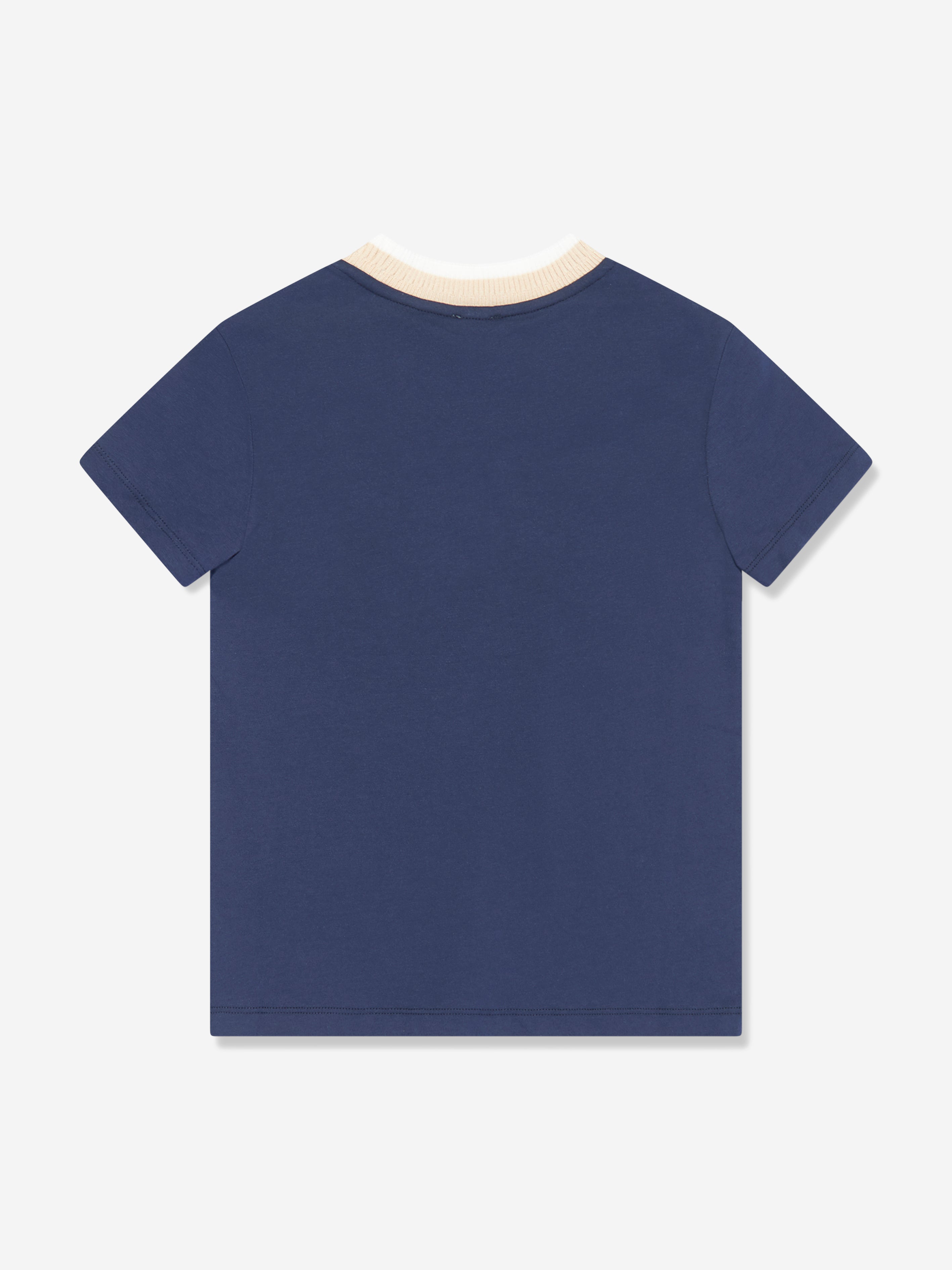 Eleventy Boys Logo T-Shirt in Navy