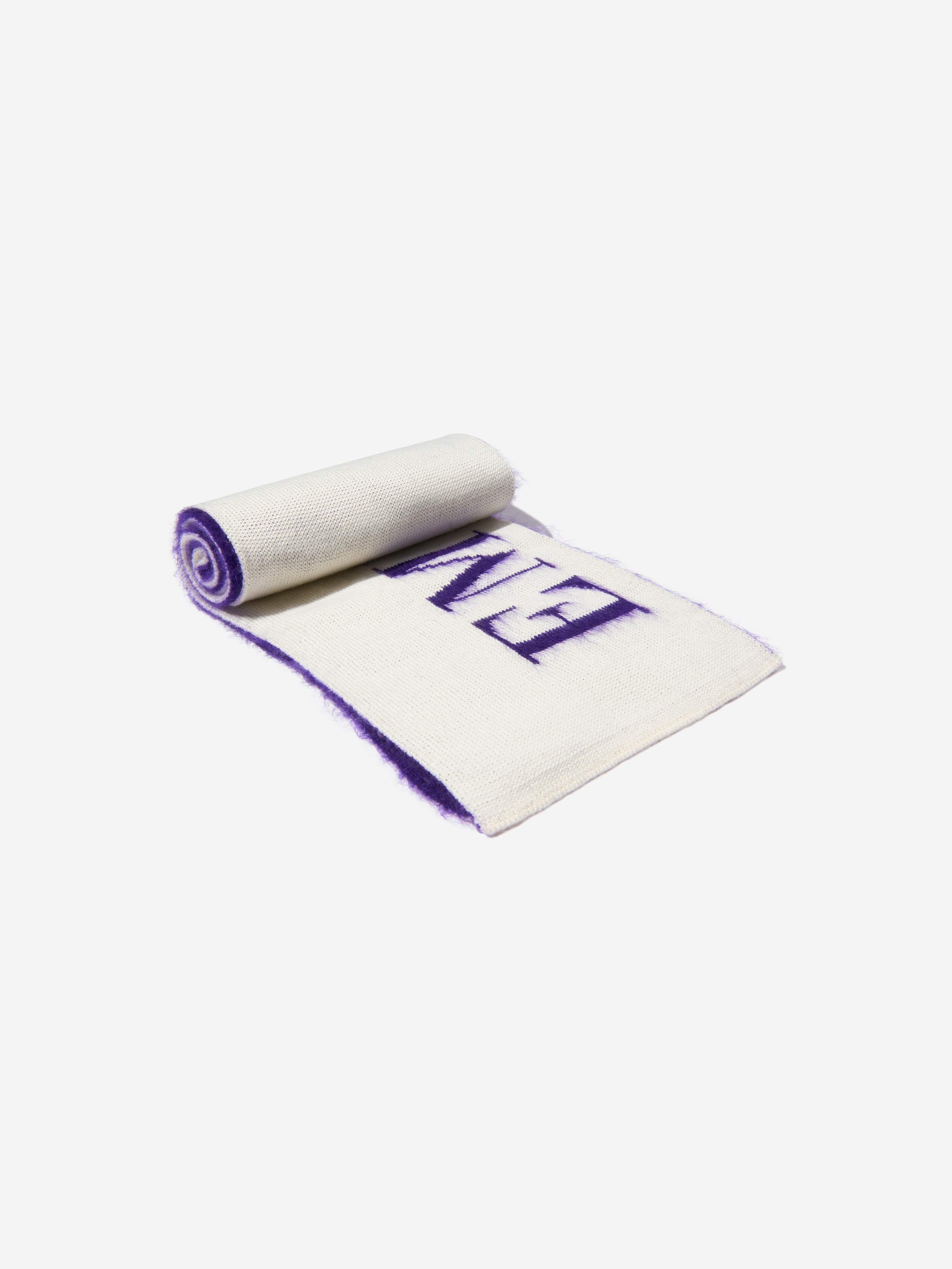 Pucci Girls Wool Knitted Logo Scarf