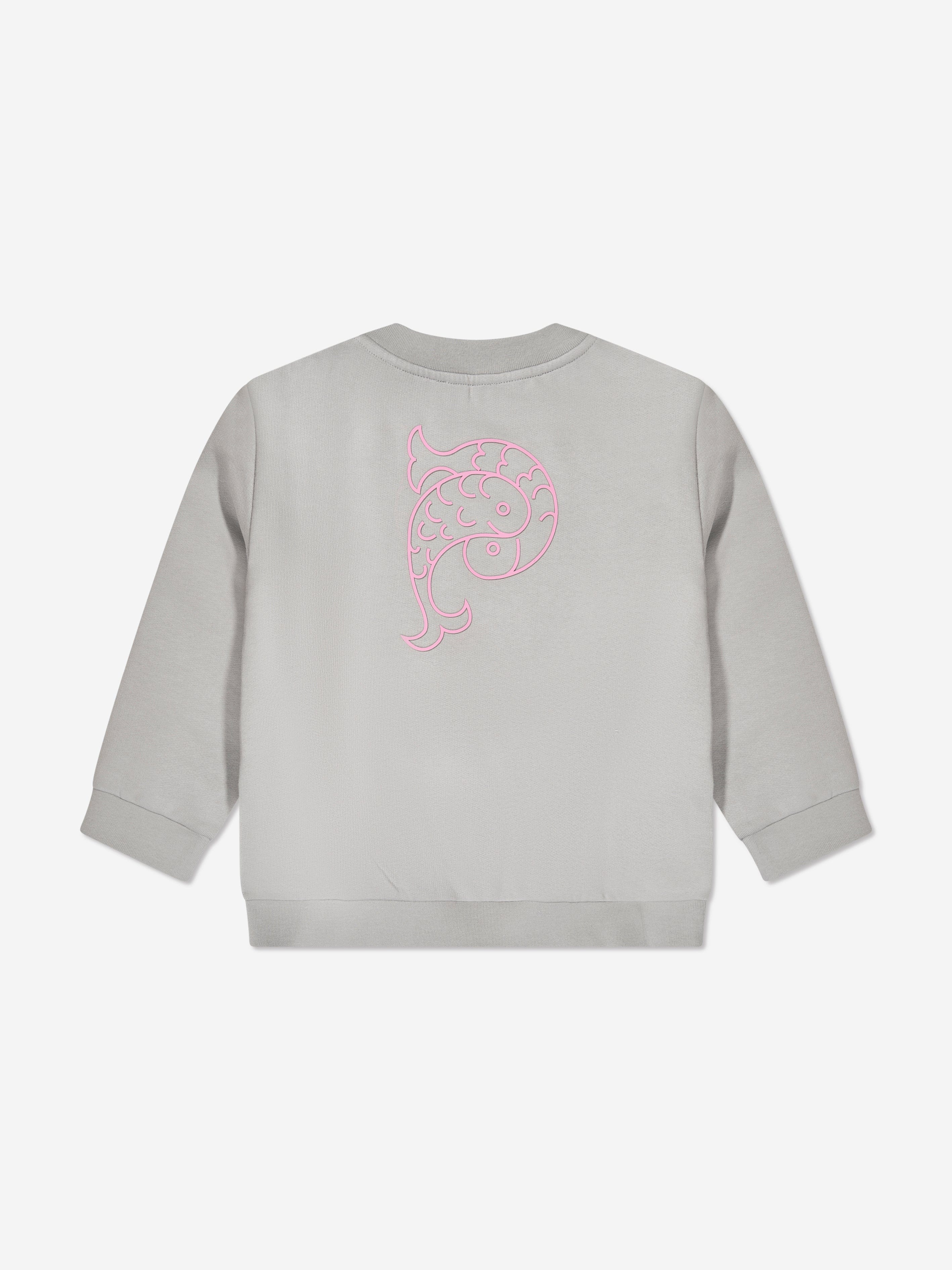 Pucci Girls Logo Sweatshirt in Grey