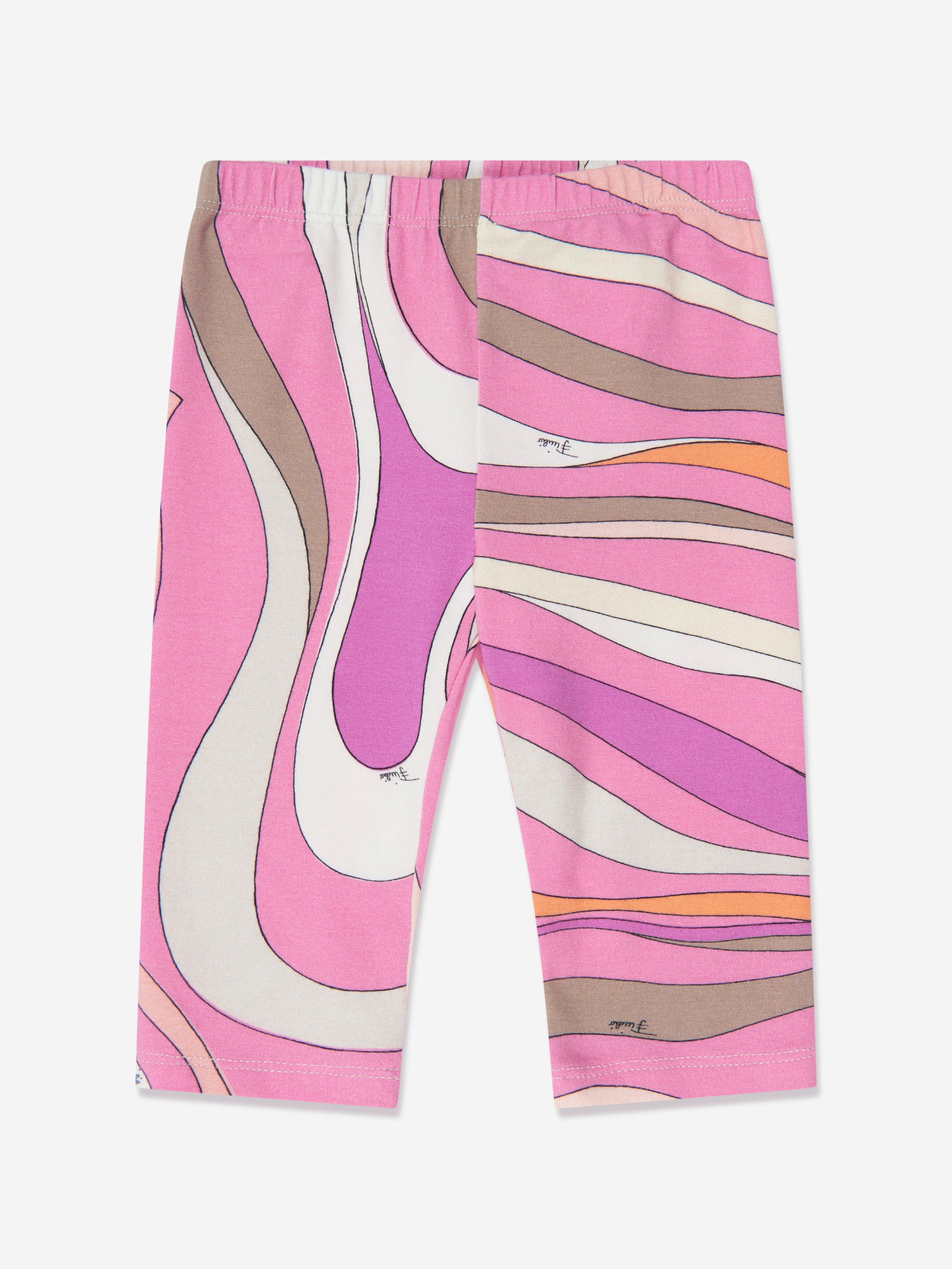 Pucci Baby Girls Marmo Leggings in Pink