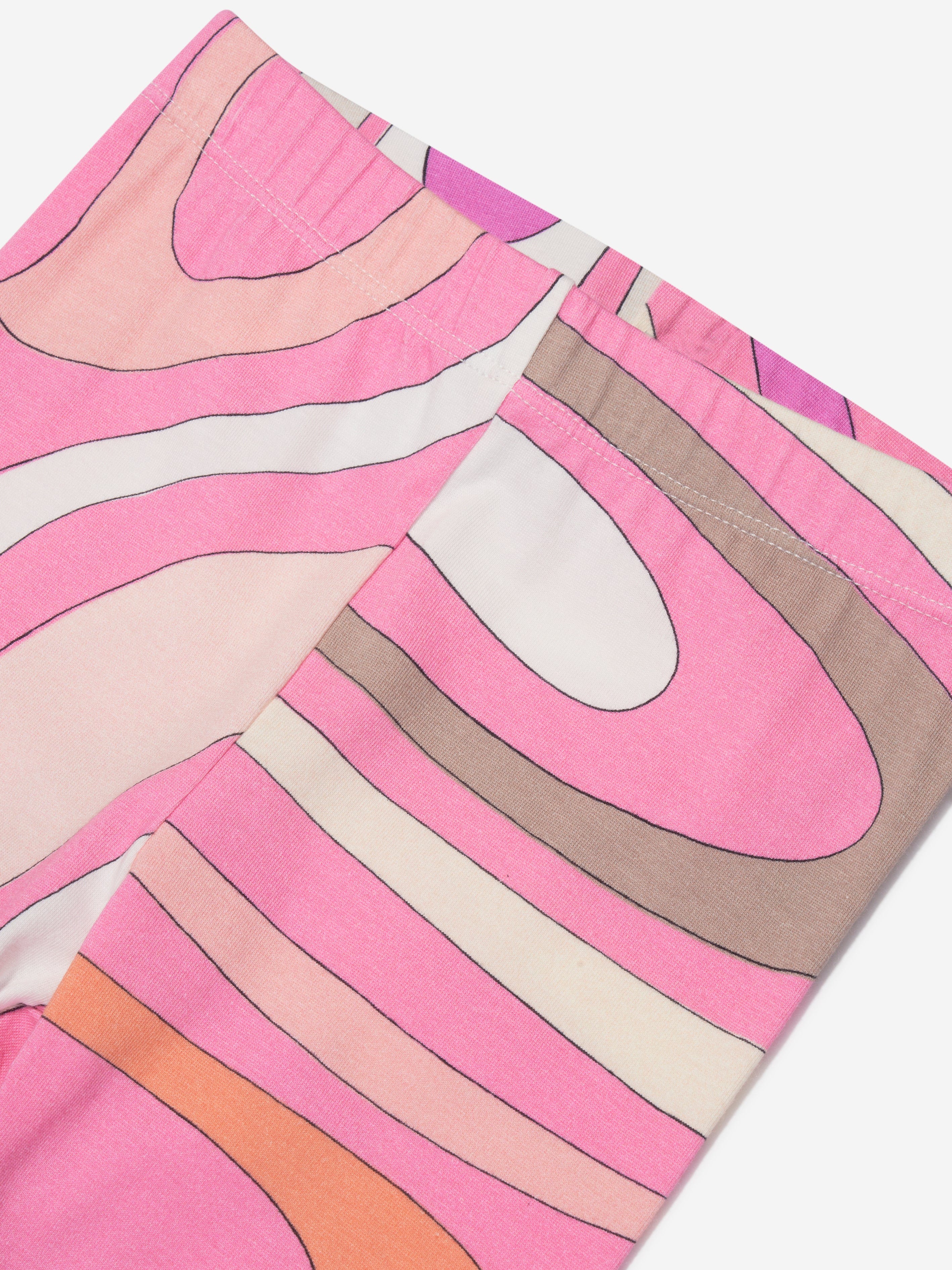 Pucci Girls Marmo Leggings in Pink