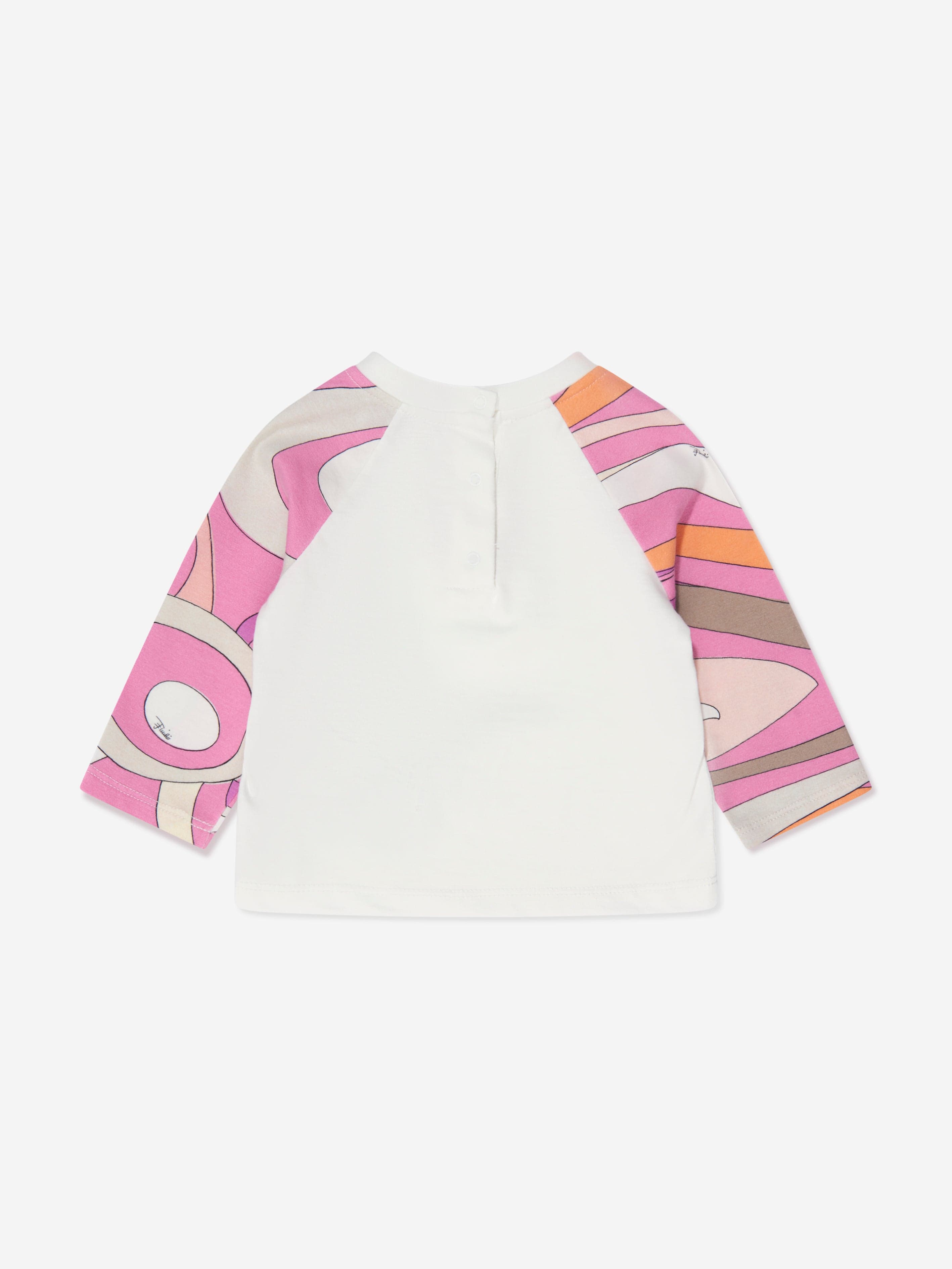 Pucci Baby Girls Long Sleeve T-Shirt in Ivory