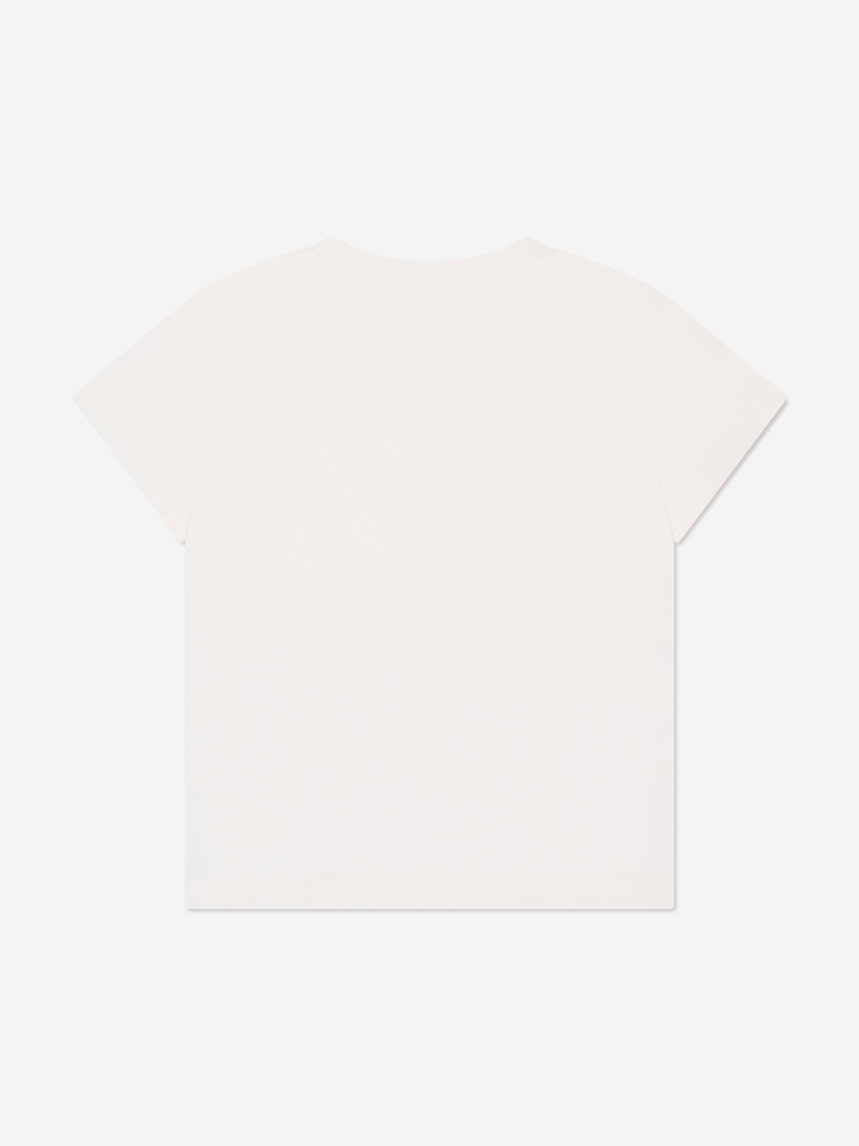 Pucci Girls Logo T-Shirt in Ivory