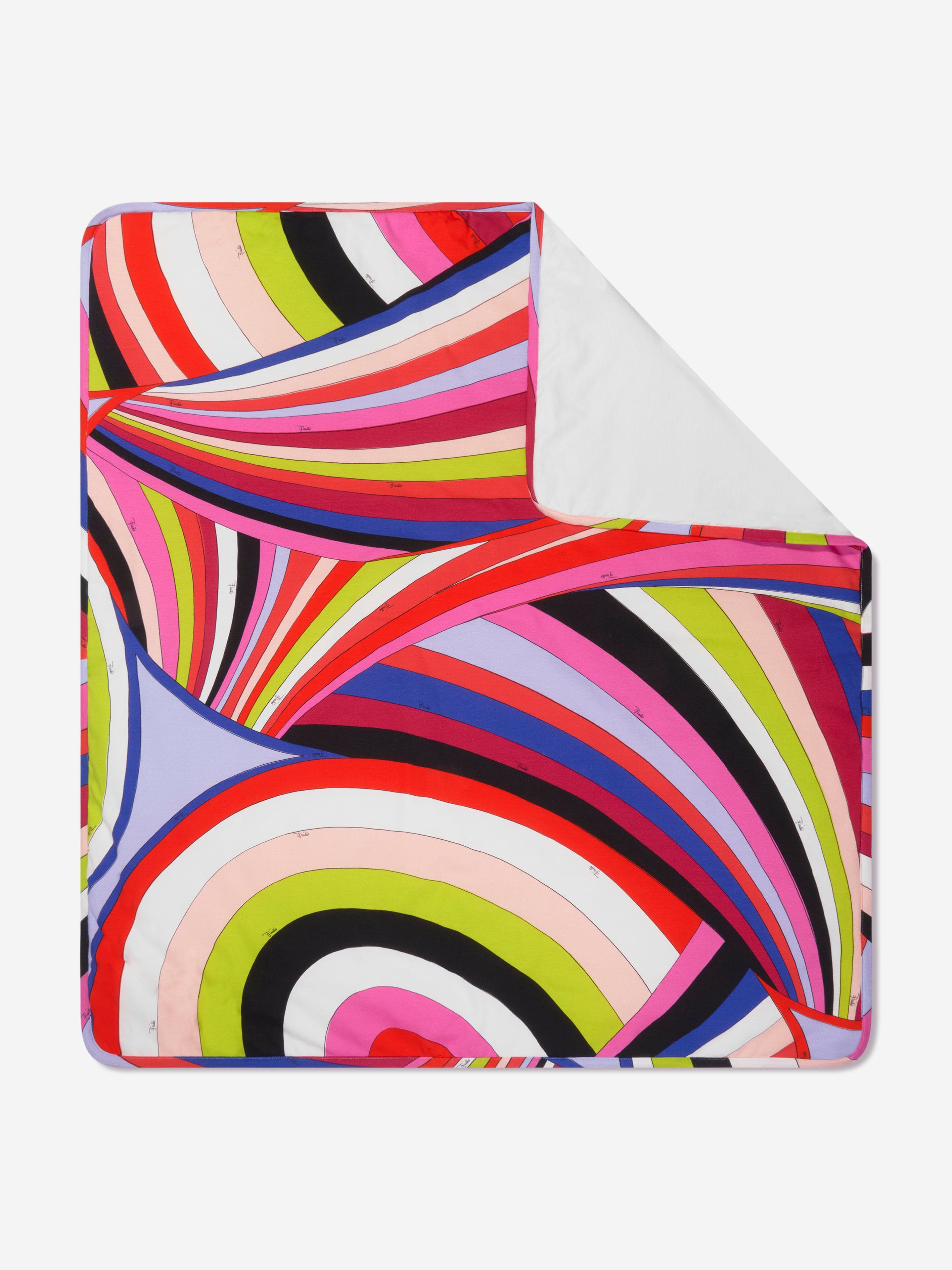 Pucci Baby Girls Iride Print Blanket in Multicolour