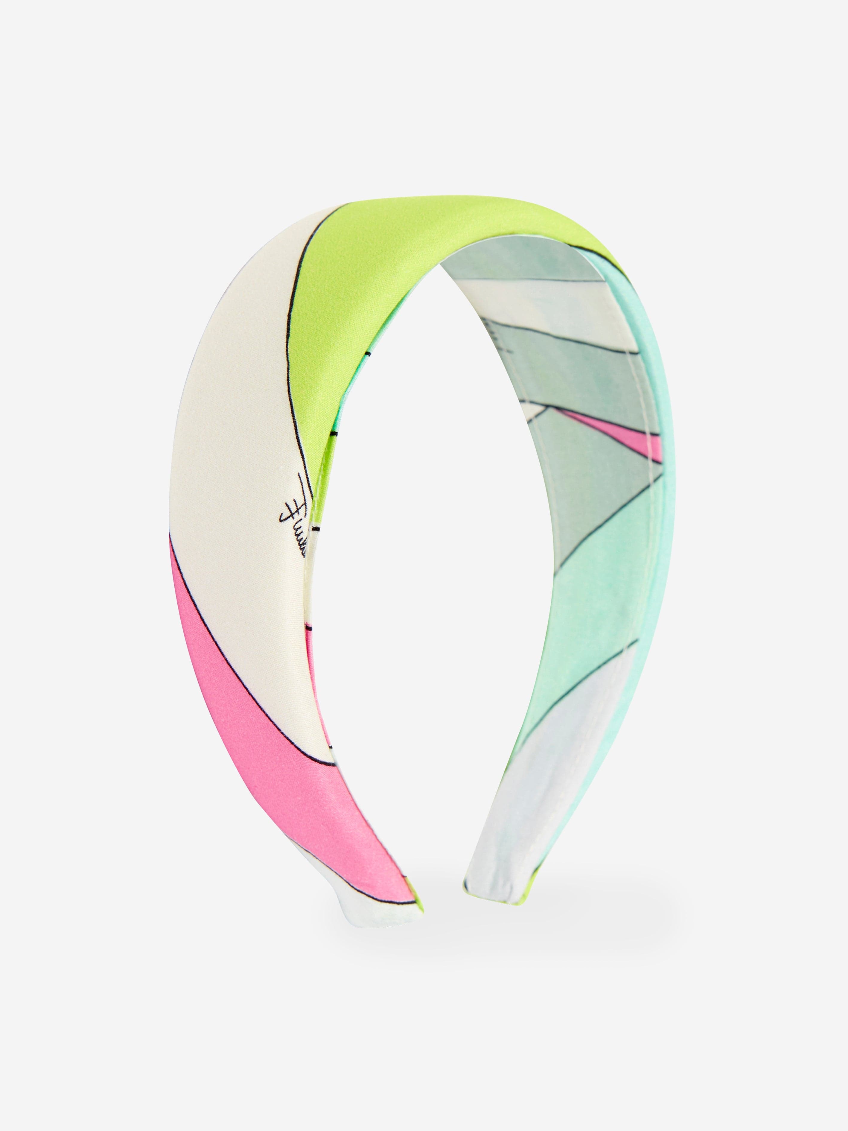 Pucci Girls Iride Print Headband in Multicolour