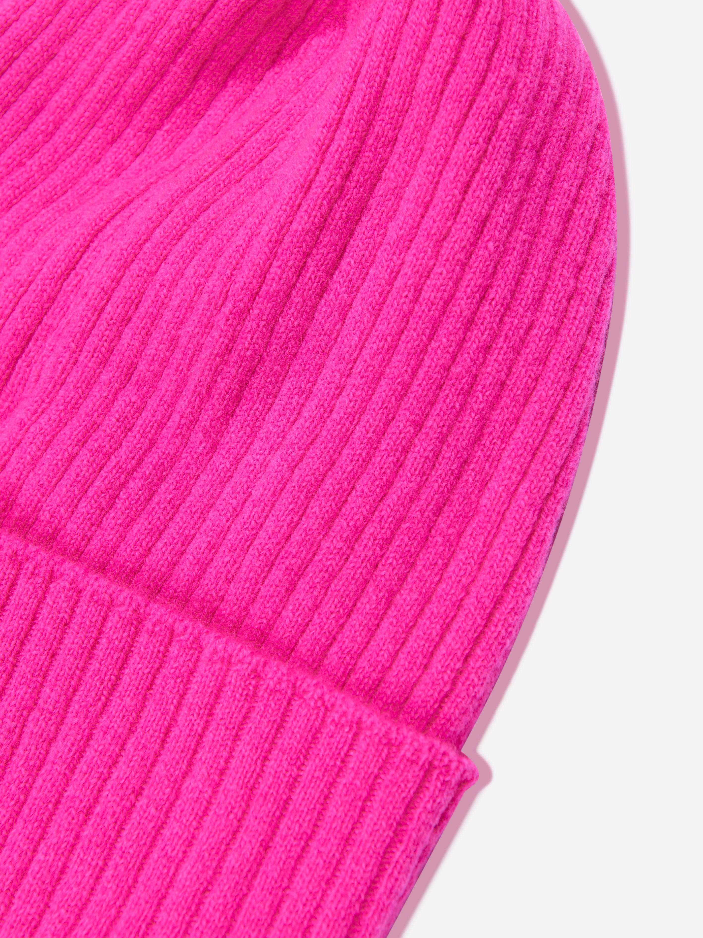 Pucci Girls Logo Beanie Hat in Pink