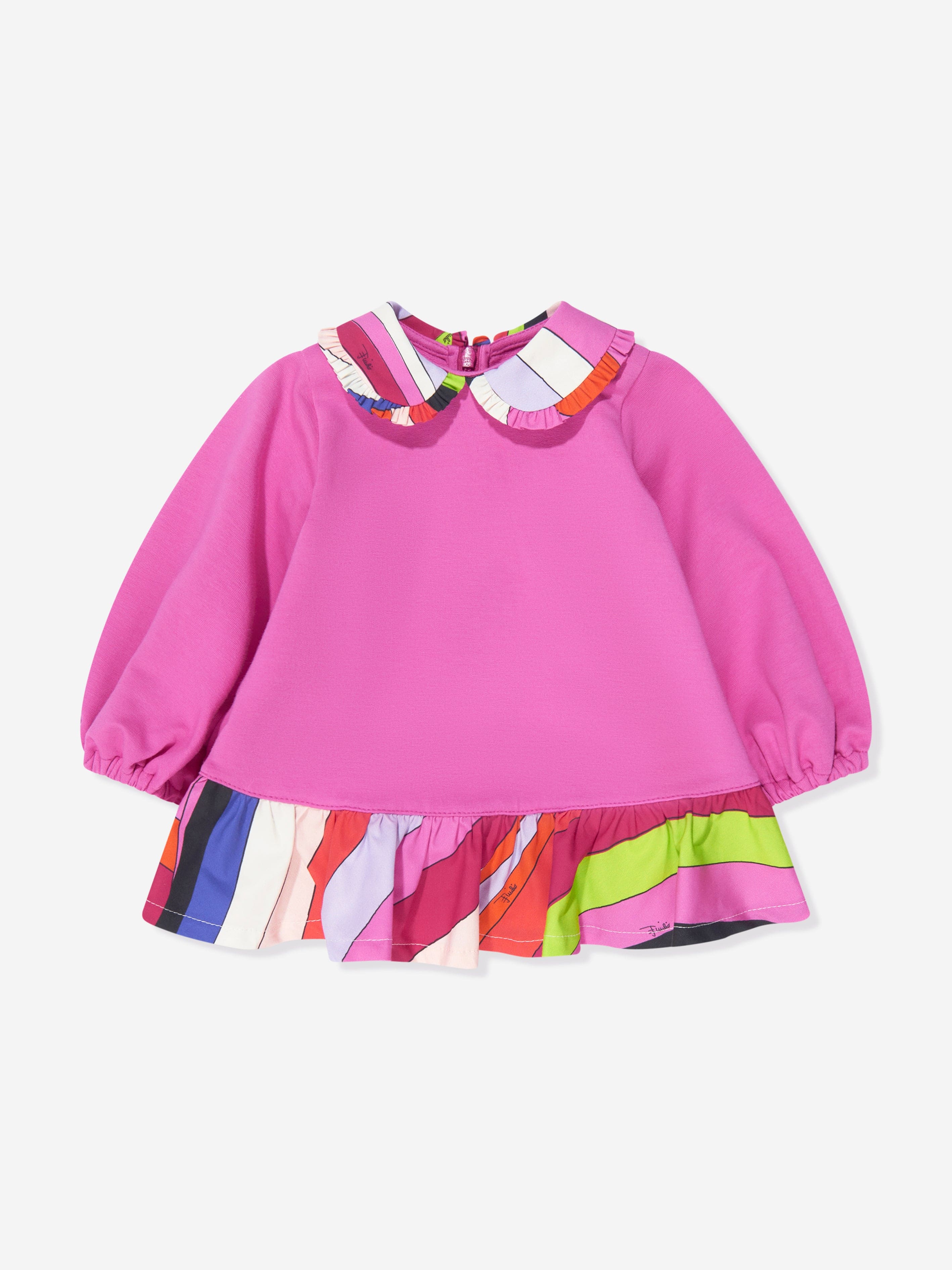 Pucci Baby Girls Dress With Knickers in Pink