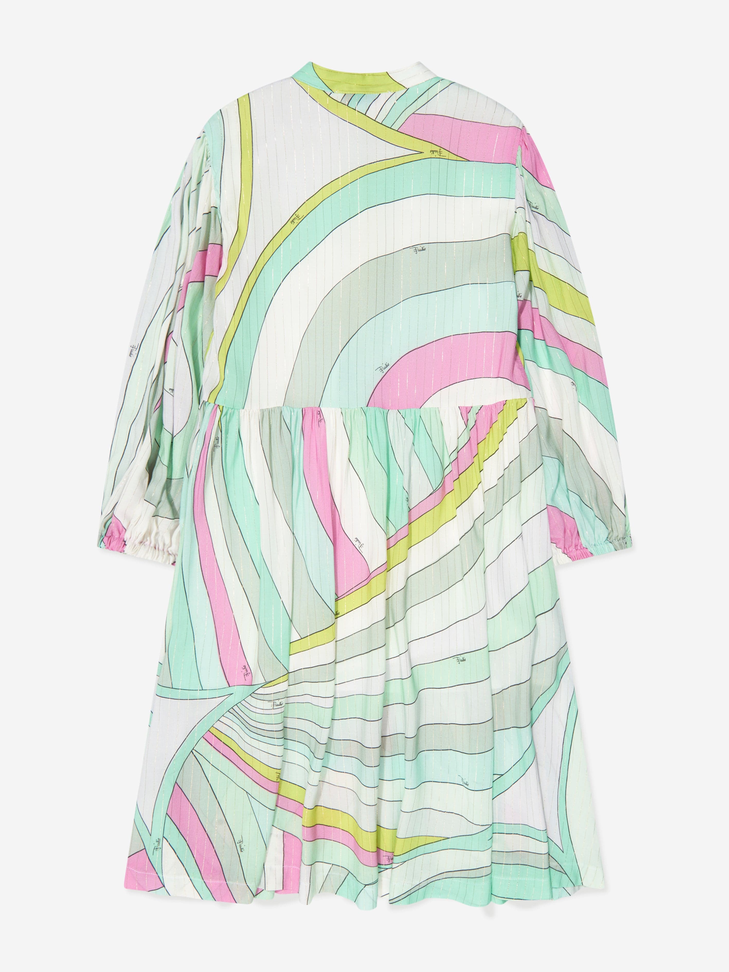 Pucci Girls Iride Print Dress in Multicolour