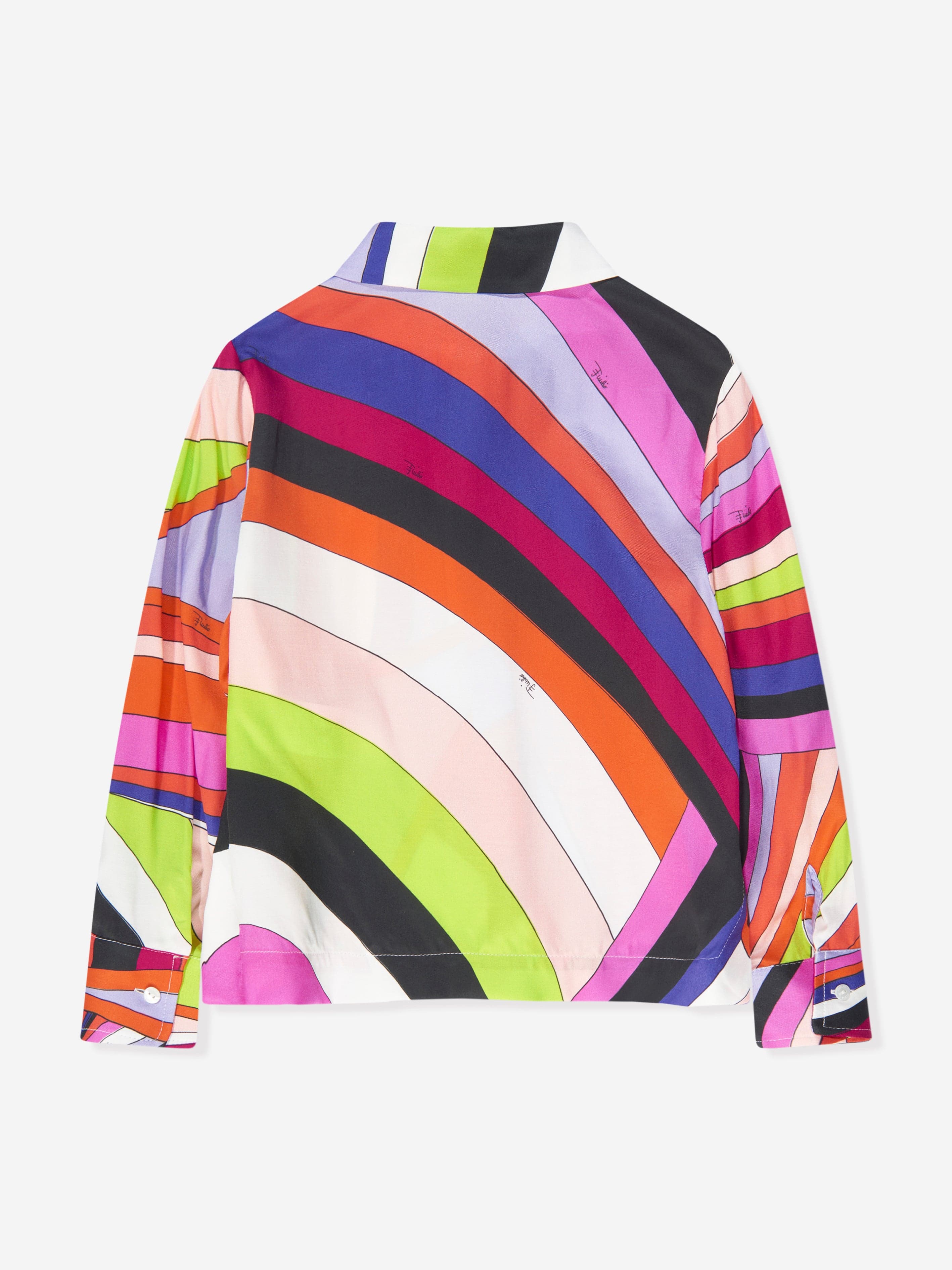 Pucci Girls Iride Print Blouse in Multicolour