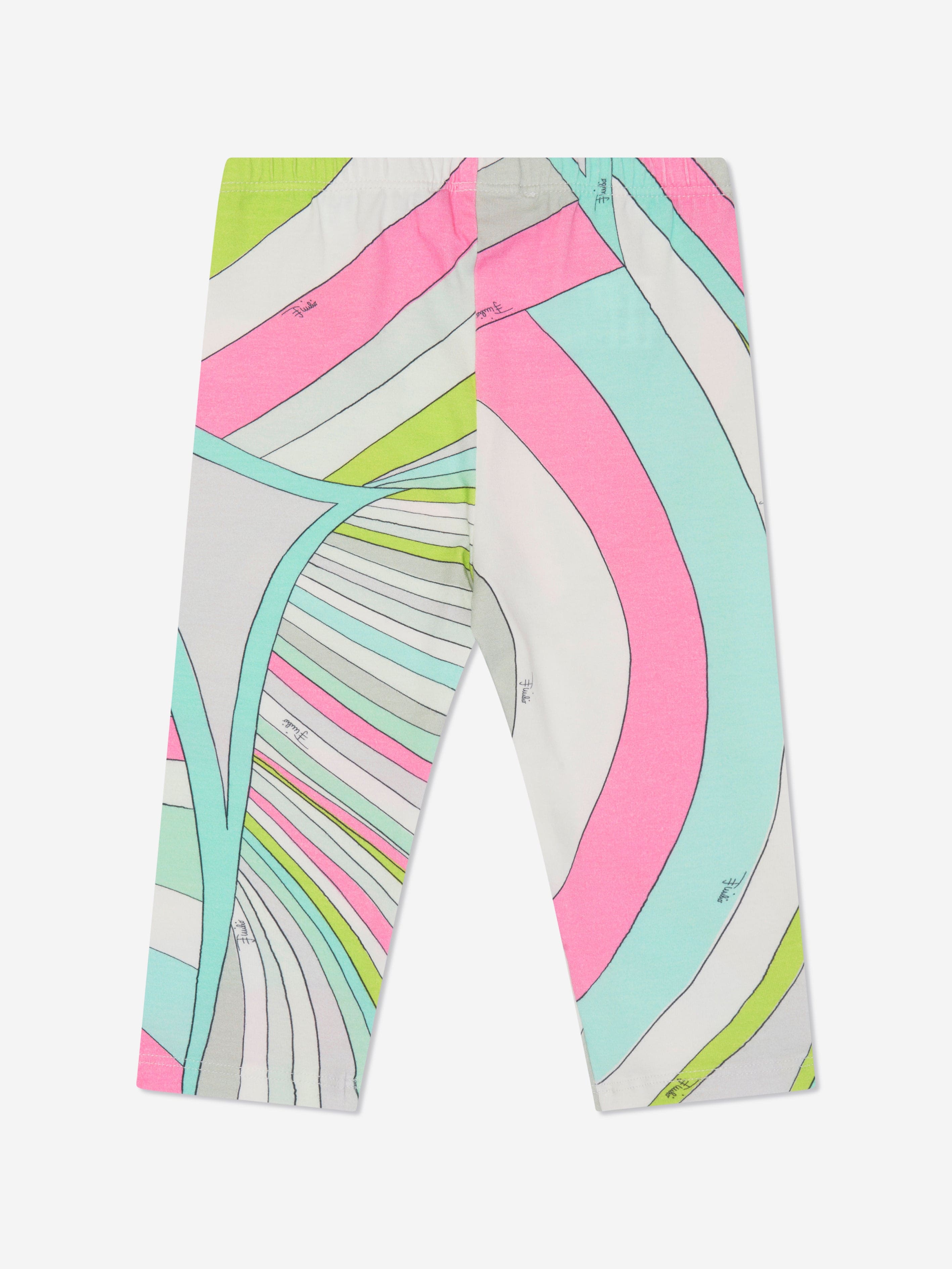 Pucci Baby Girls Iride Print Leggings in Multicolour