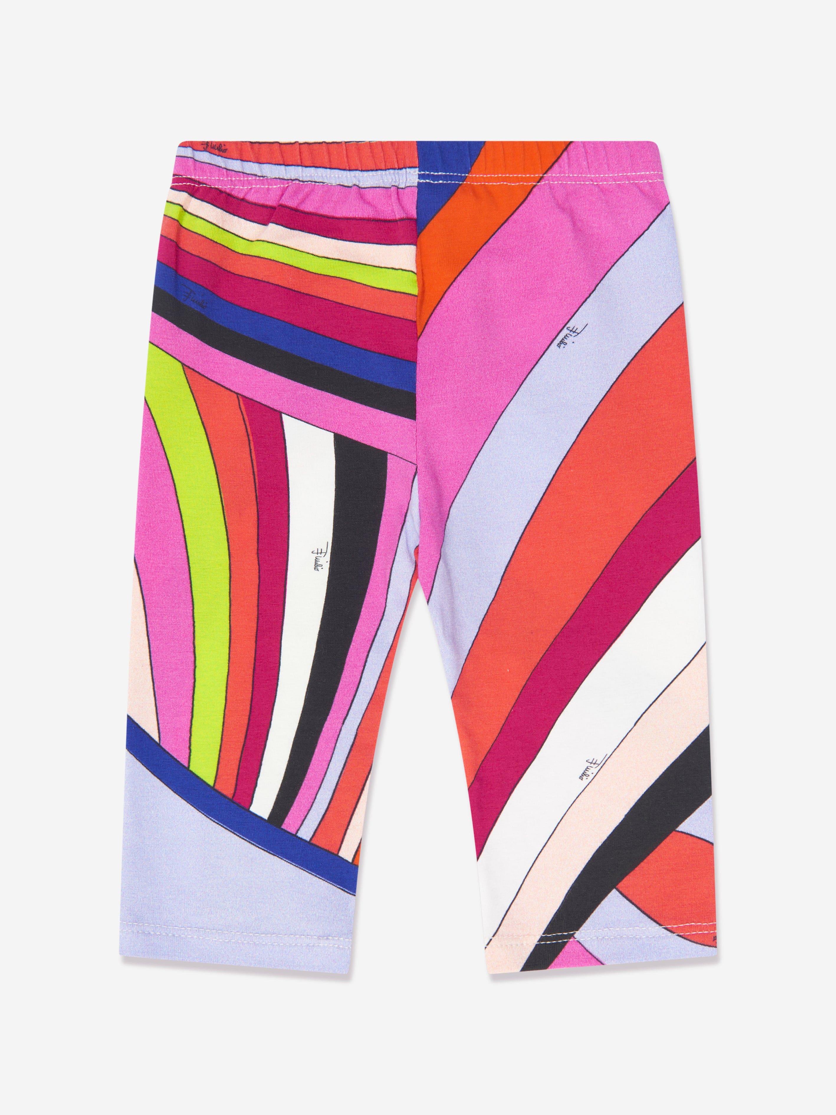 Pucci Baby Girls Iride Print Leggings in Multicolour