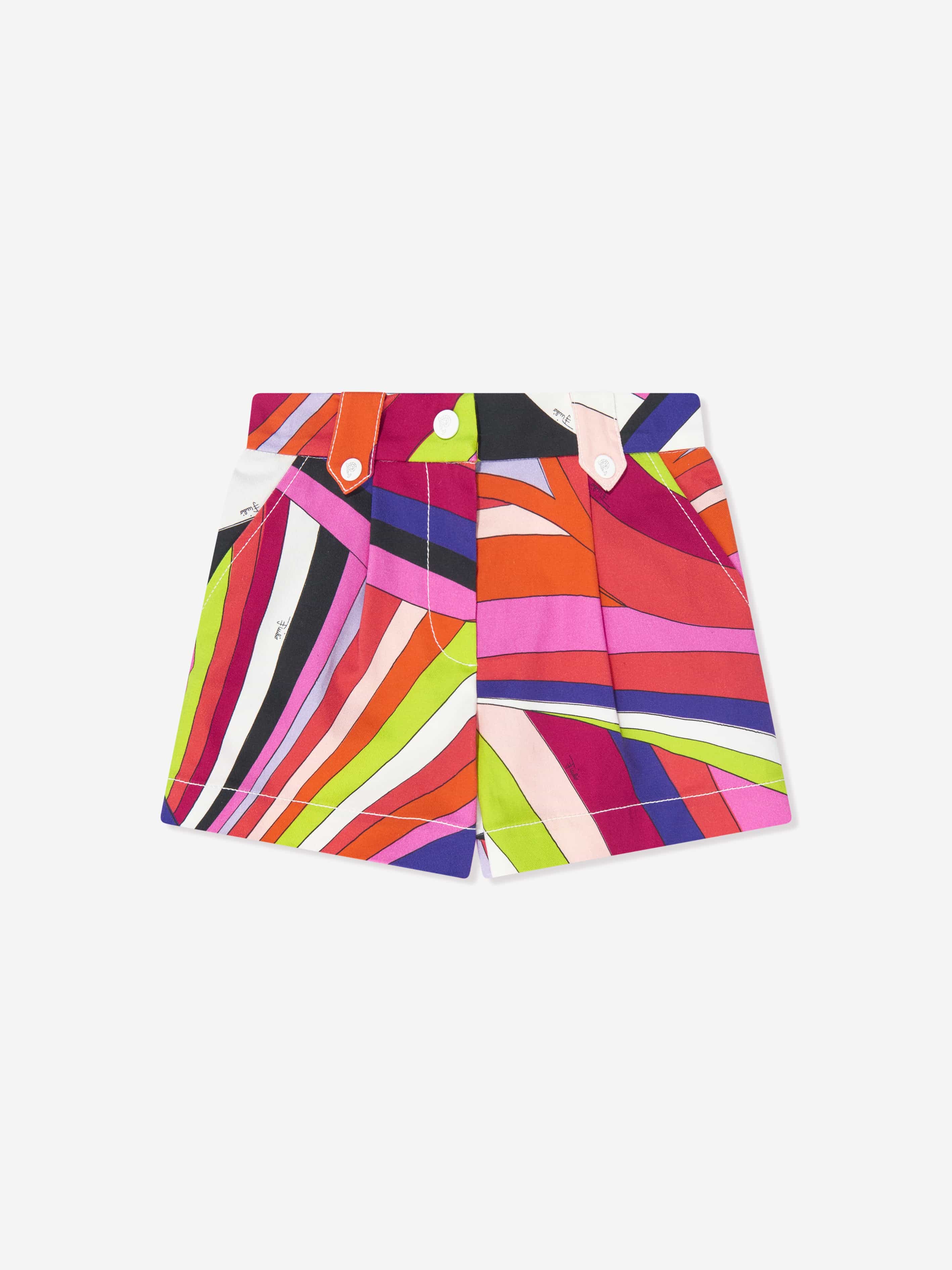 Pucci Girls Iride Print Shorts in Multicolour