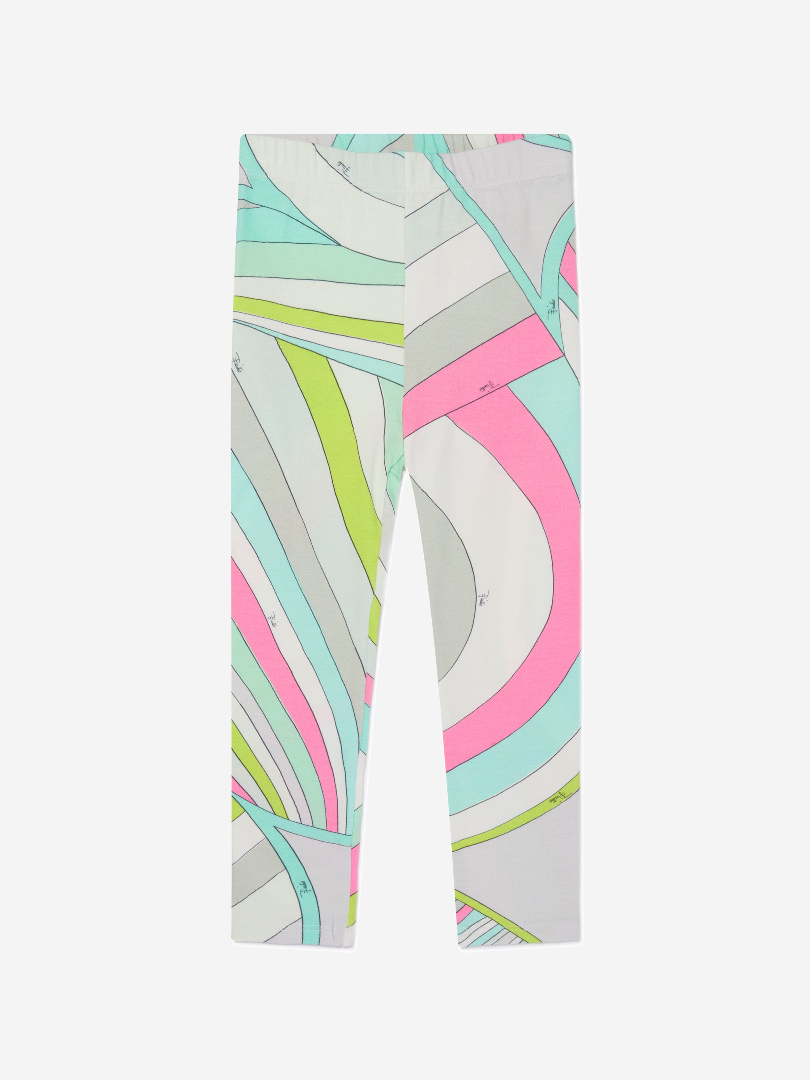 Pucci Girls Iride Print Leggings in Multicolour