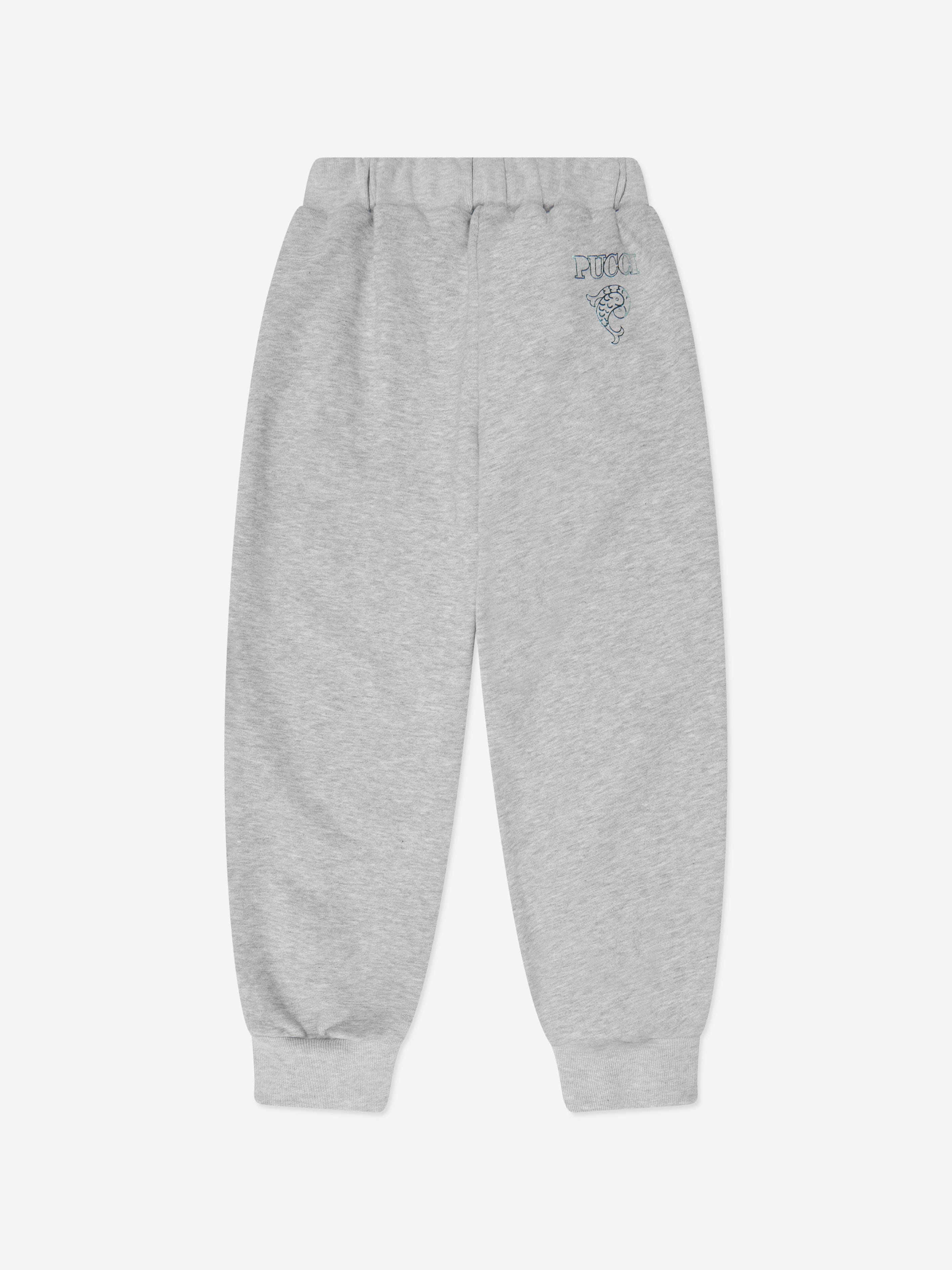 Pucci Girls Logo Joggers in Grey