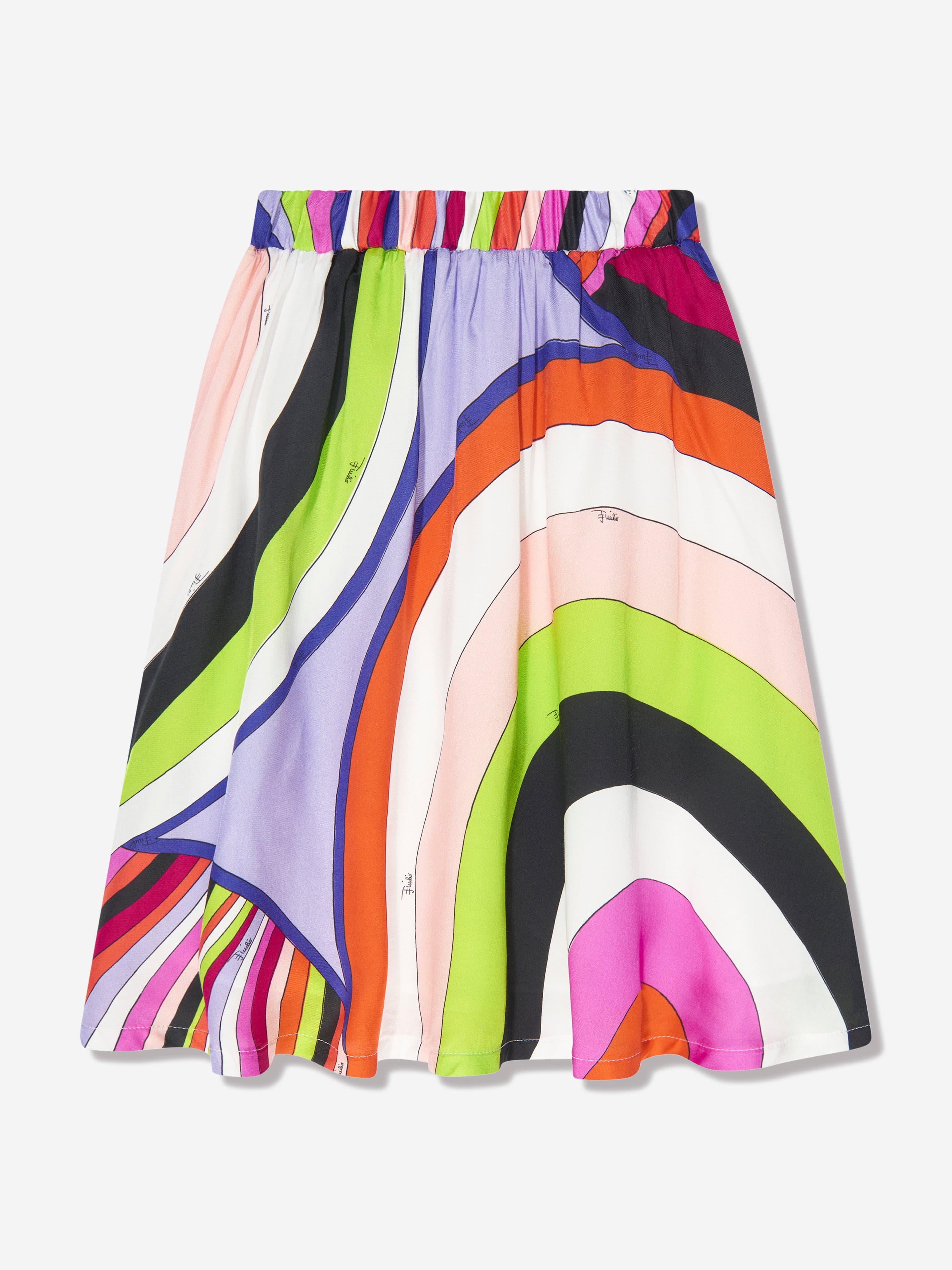 Pucci Girls Iride Print Skirt in Multicolour