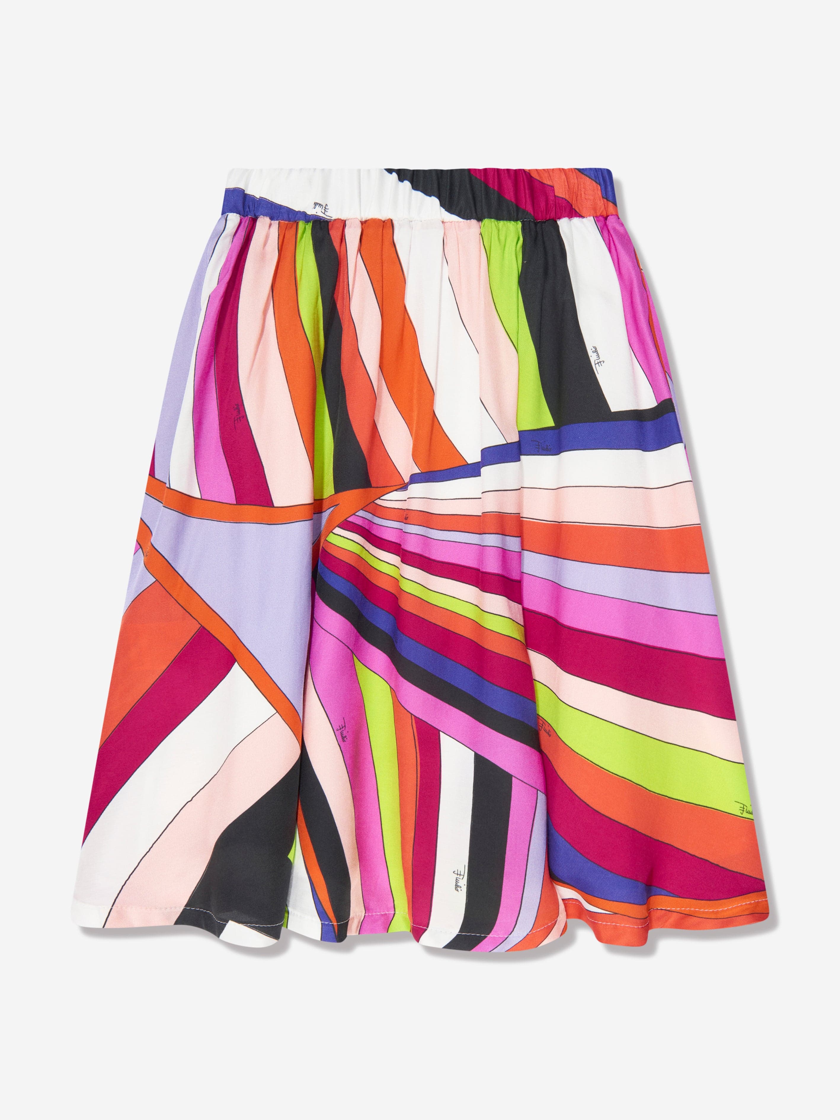 Pucci Girls Iride Print Skirt in Multicolour